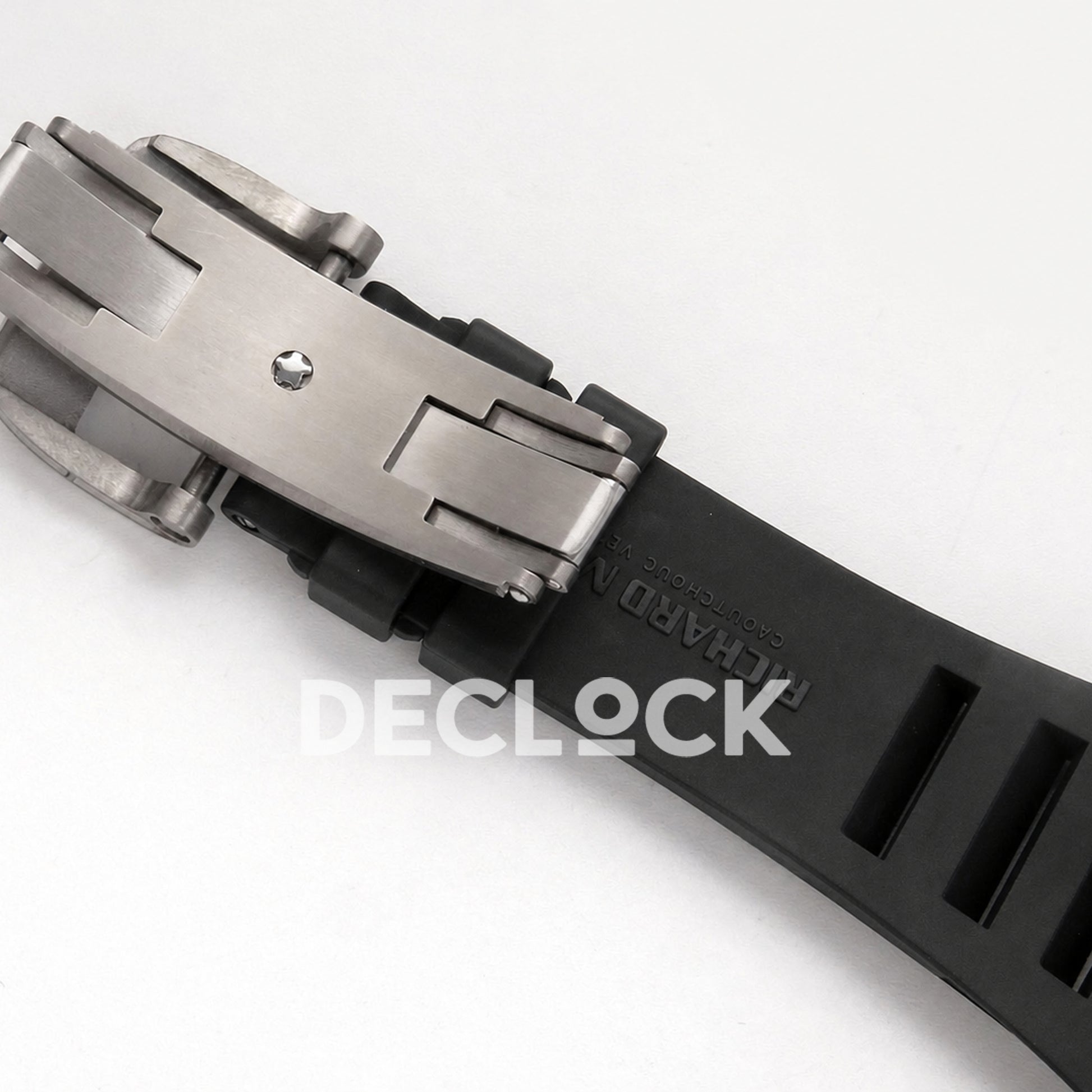Richard Mille  RM035-01 White NTPT Skeleton Dial on Black Rubber Strap RMAL3 Super Clone Free Sprung