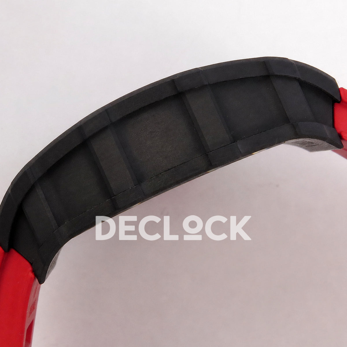 RM035-02 NTPT 1:1 Best Edition Skeleton Dial on Red Rubber Strap RMAL1 Super Clone (Free Sprung)
