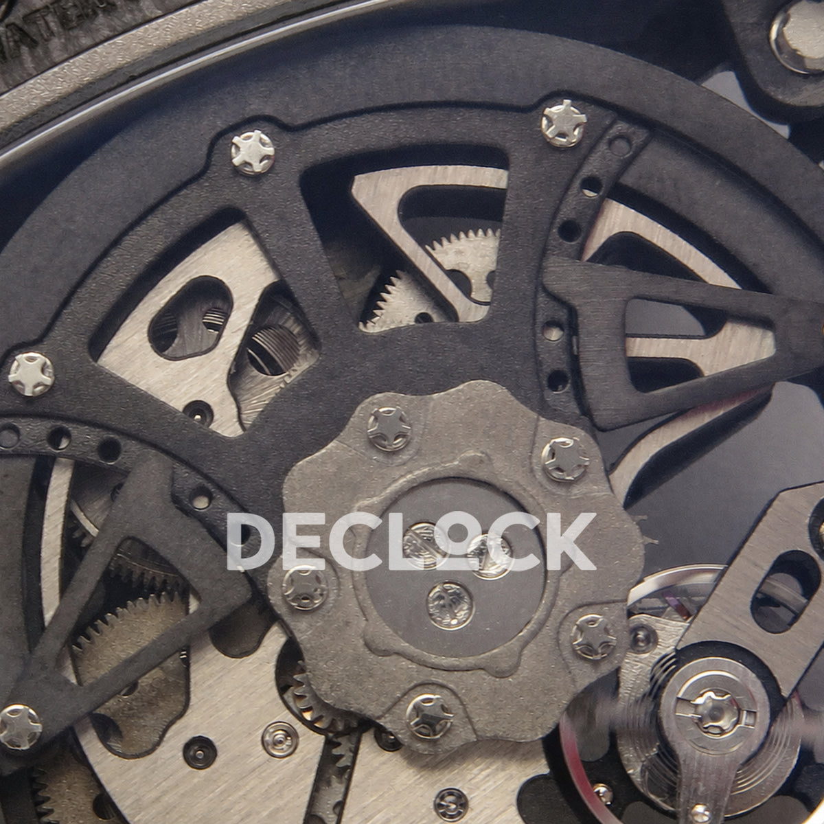 RM035-02 NTPT 1:1 Best Edition Skeleton Dial on Red Rubber Strap RMAL1 Super Clone (Free Sprung)