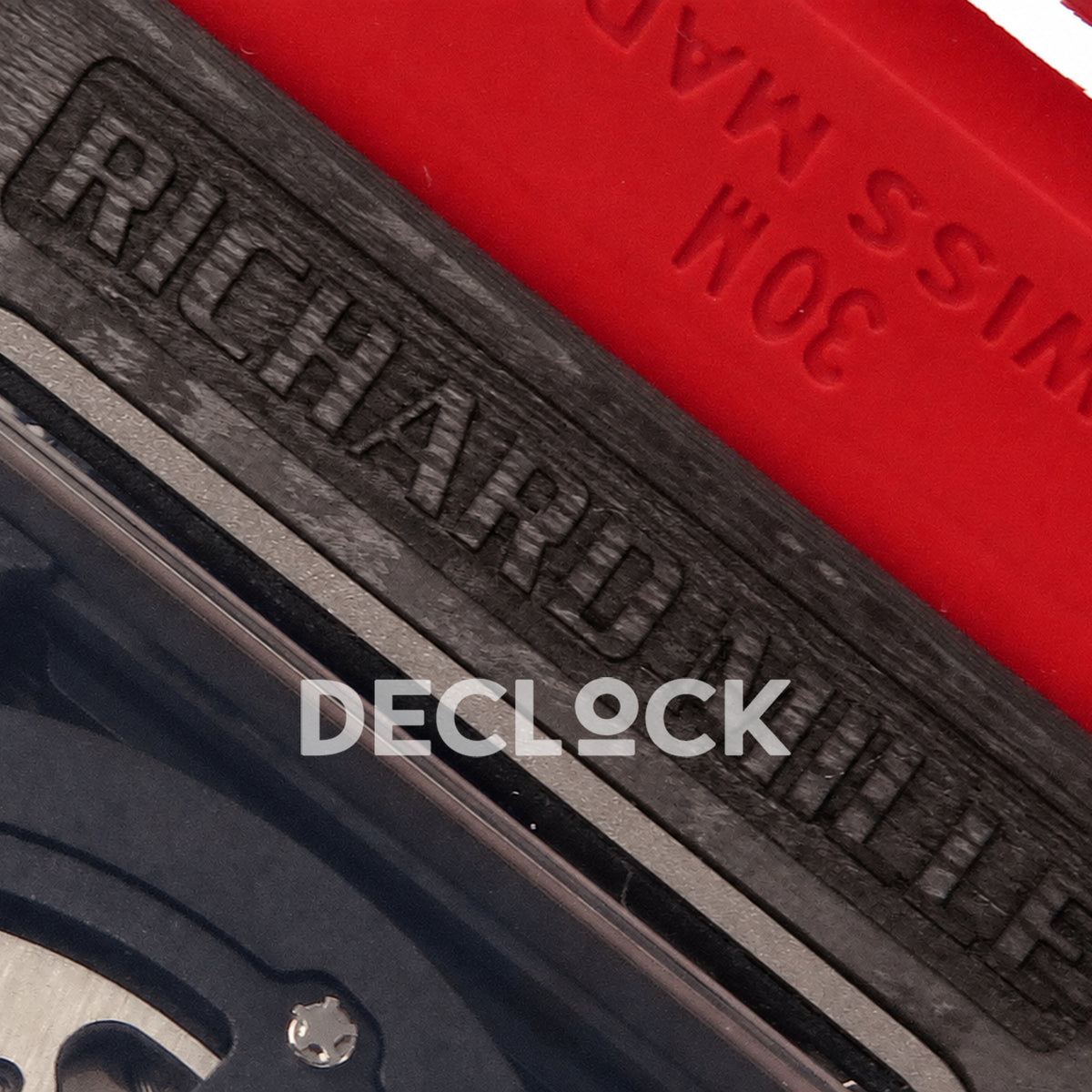 RM035-02 NTPT 1:1 Best Edition Skeleton Dial on Red Rubber Strap RMAL1 Super Clone (Free Sprung)