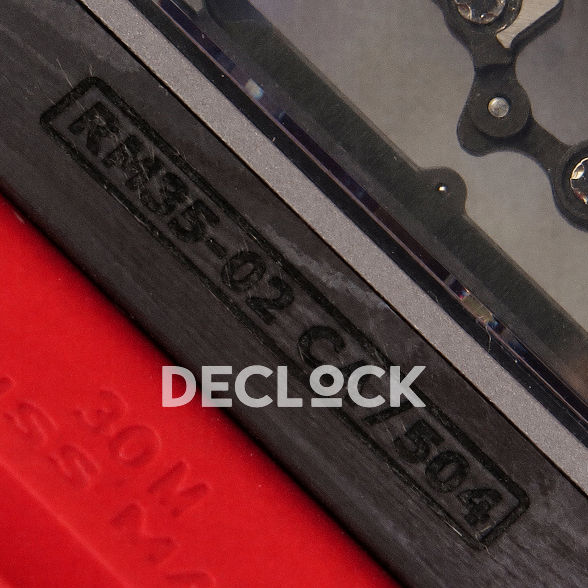 RM035-02 NTPT 1:1 Best Edition Skeleton Dial on Red Rubber Strap RMAL1 Super Clone (Free Sprung)