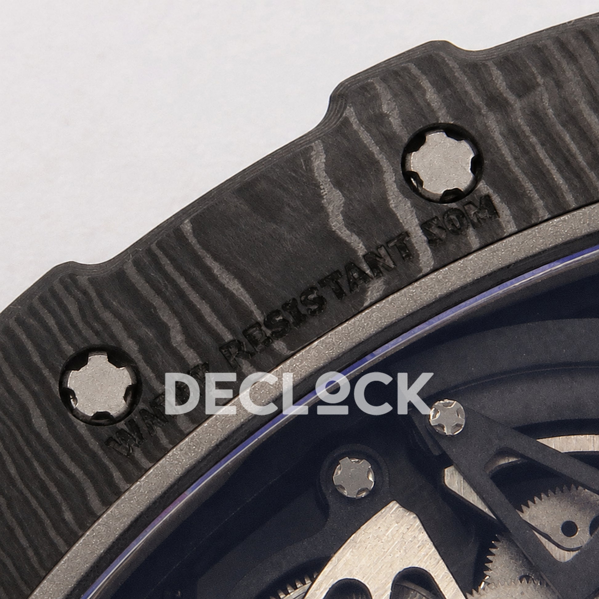 RM035-02 NTPT 1:1 Best Edition Skeleton Dial on Red Rubber Strap RMAL1 Super Clone (Free Sprung)