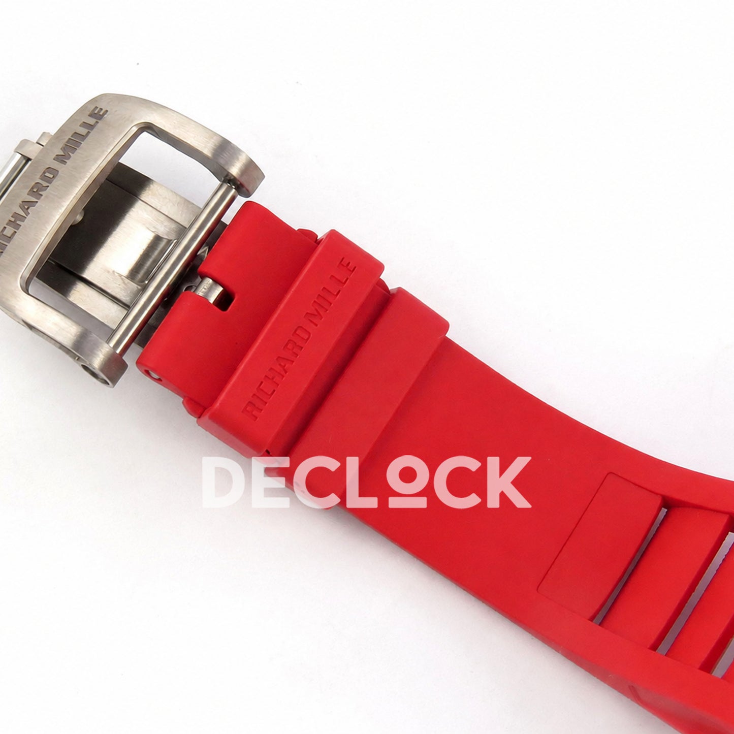 RM035-02 NTPT 1:1 Best Edition Skeleton Dial on Red Rubber Strap RMAL1 Super Clone (Free Sprung)