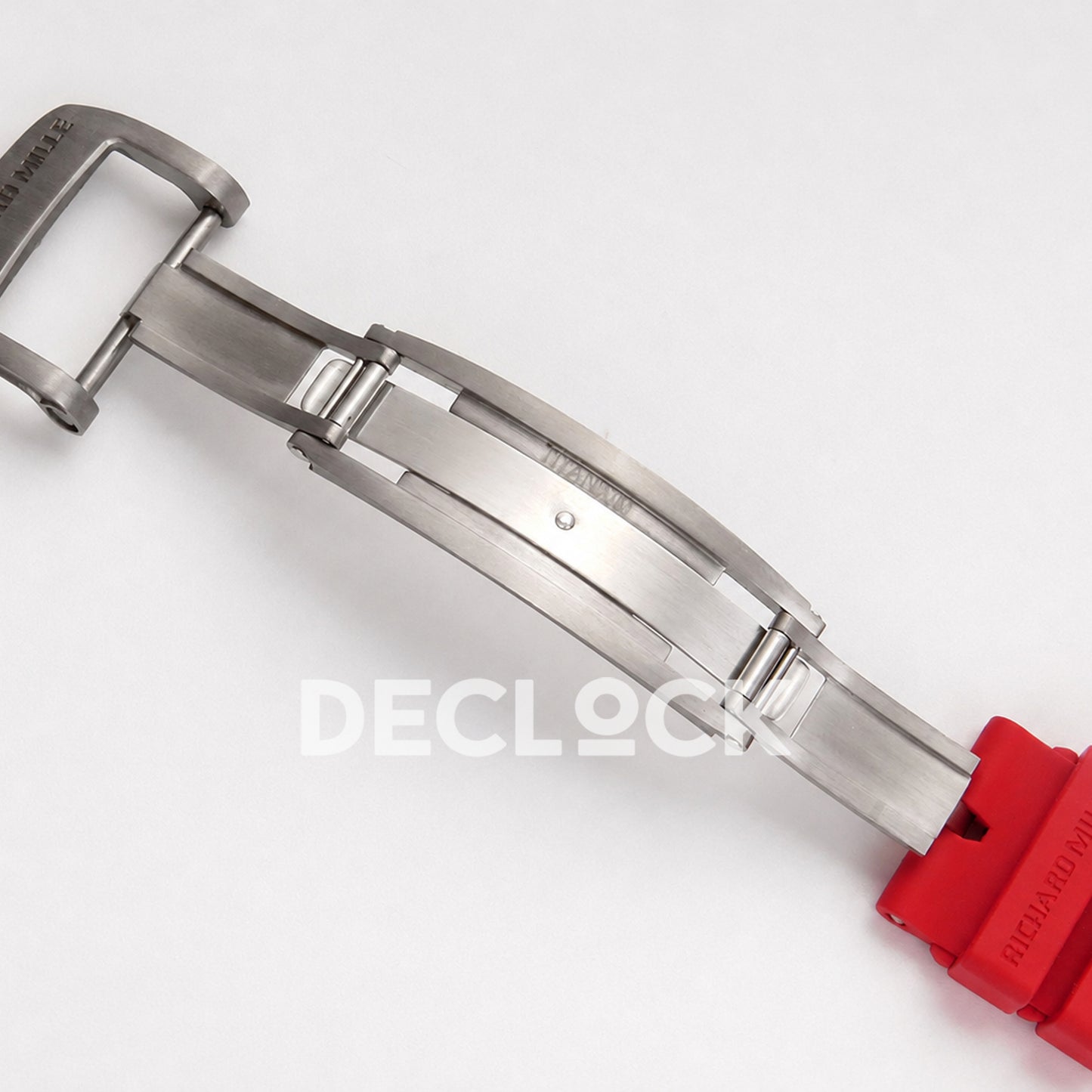 RM035-02 NTPT 1:1 Best Edition Skeleton Dial on Red Rubber Strap RMAL1 Super Clone (Free Sprung)
