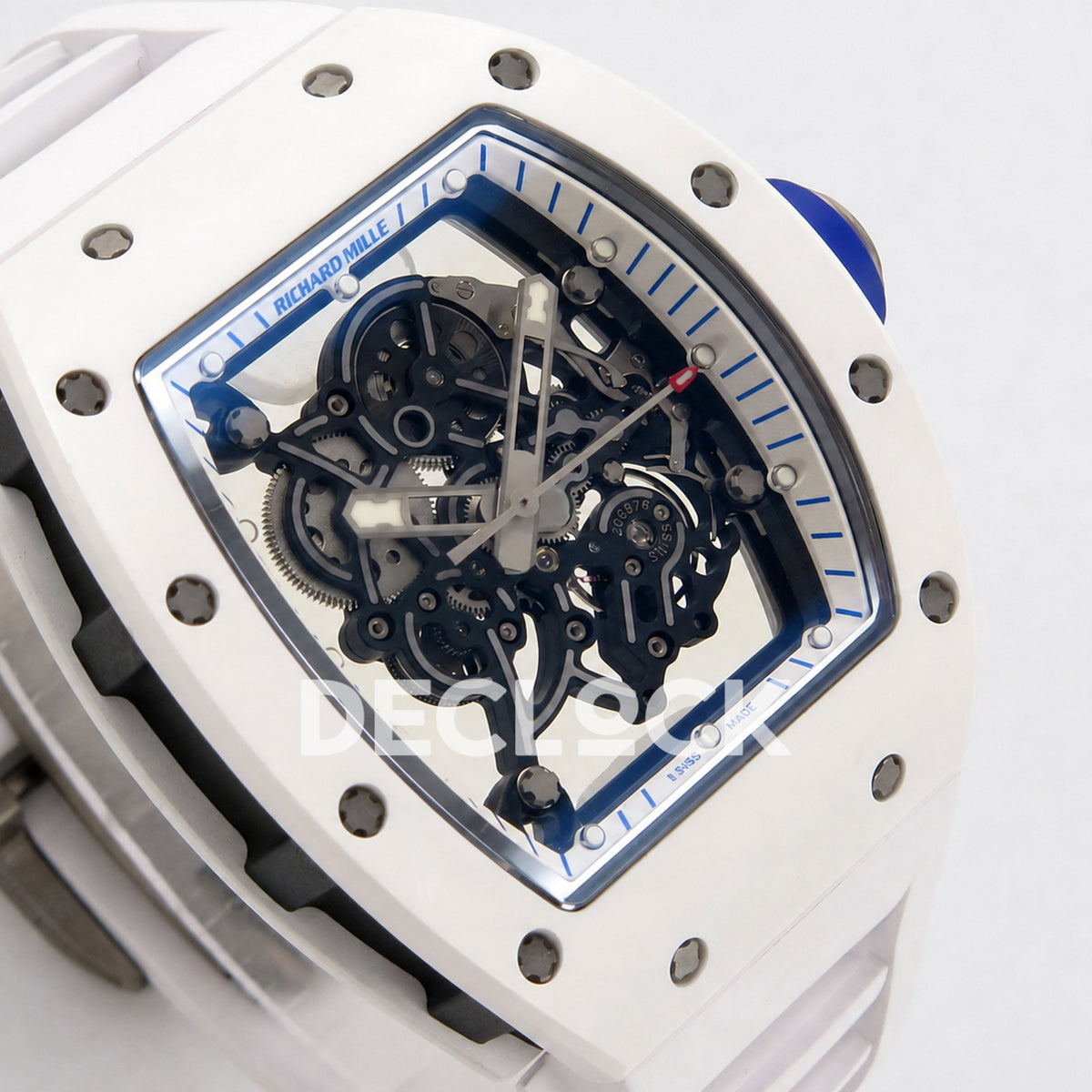 Richard Mille RM055 White Ceramic A9F RMUL2 Free Sprung Replica