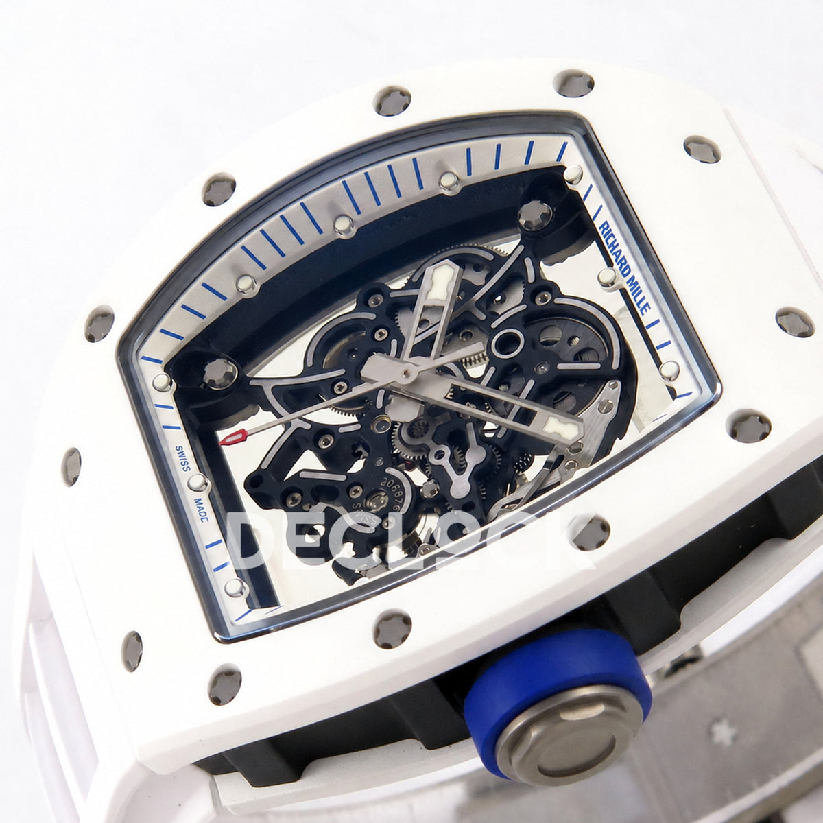 Richard Mille RM055 White Ceramic A9F RMUL2 Free Sprung Replica