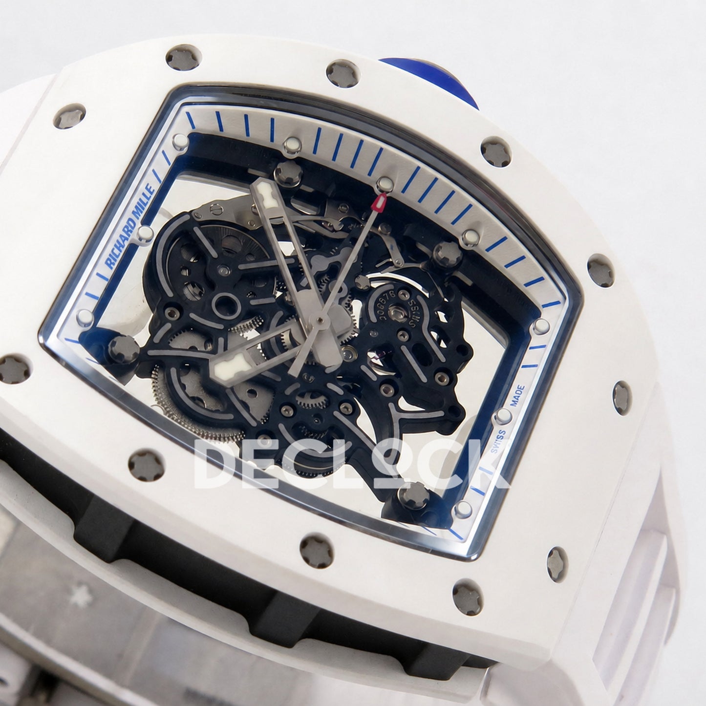 Richard Mille RM055 White Ceramic A9F RMUL2 Free Sprung Replica