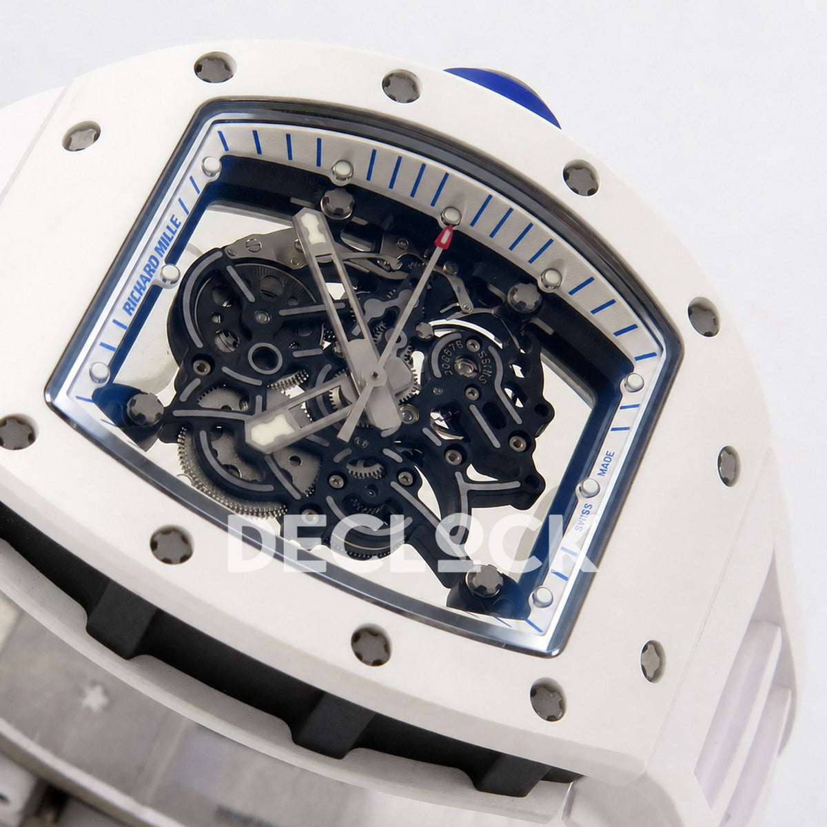 Richard Mille RM055 White Ceramic A9F RMUL2 Free Sprung Replica
