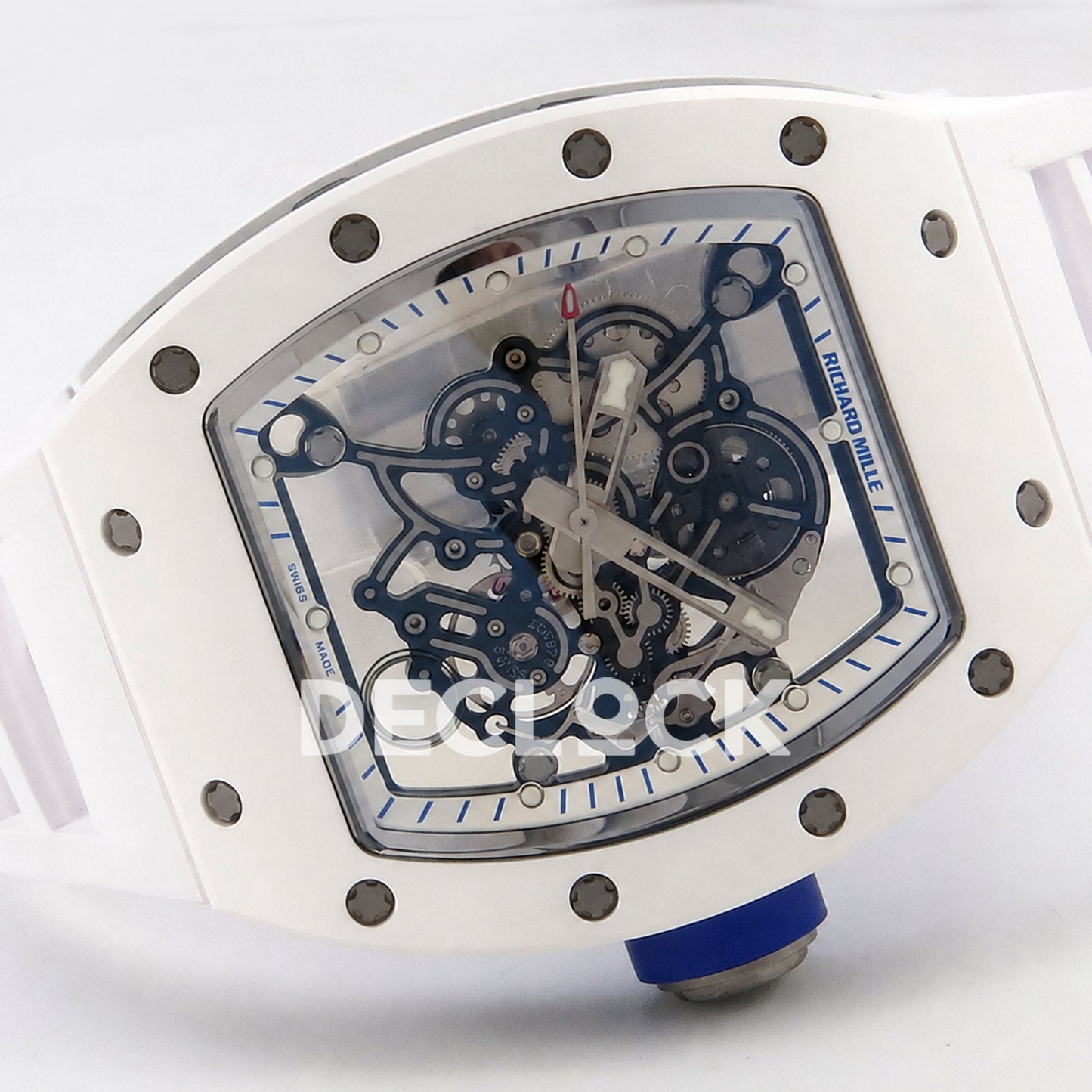 Richard Mille RM055 White Ceramic A9F RMUL2 Free Sprung Replica