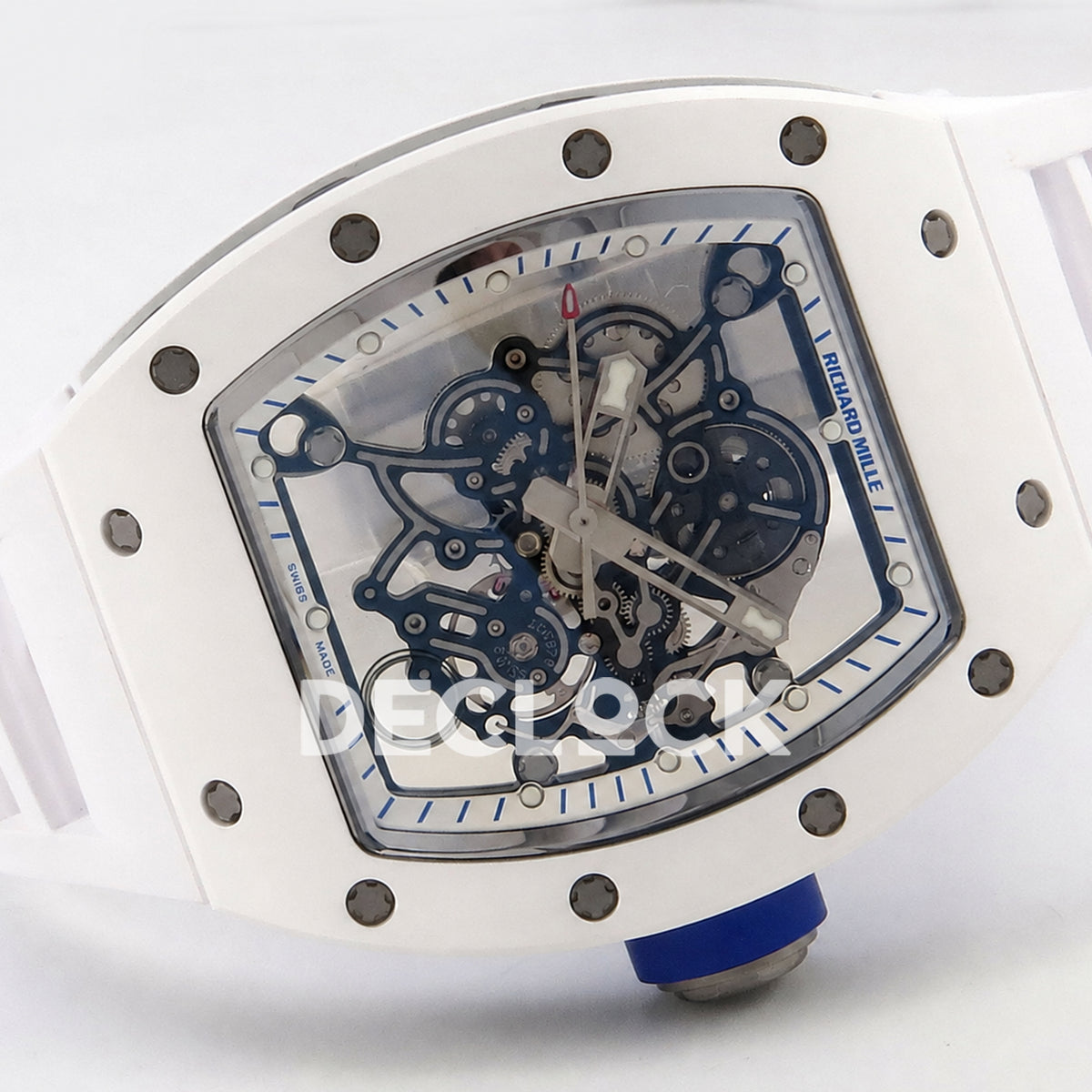 Richard Mille RM055 White Ceramic A9F RMUL2 Free Sprung Replica