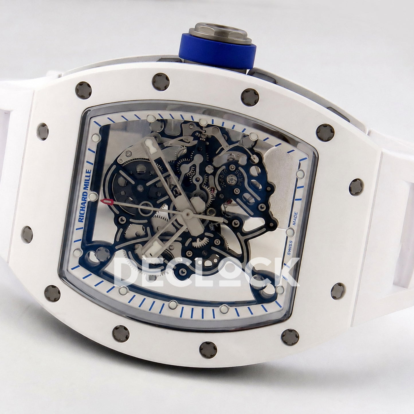 Richard Mille RM055 White Ceramic A9F RMUL2 Free Sprung Replica