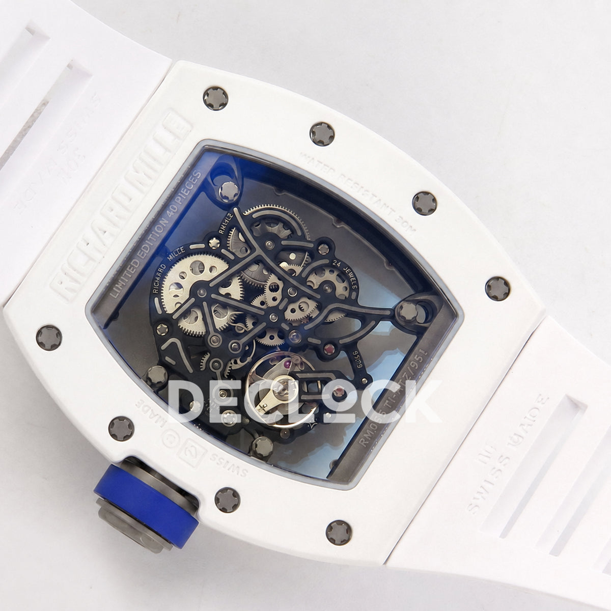 Richard Mille RM055 White Ceramic A9F RMUL2 Free Sprung Replica