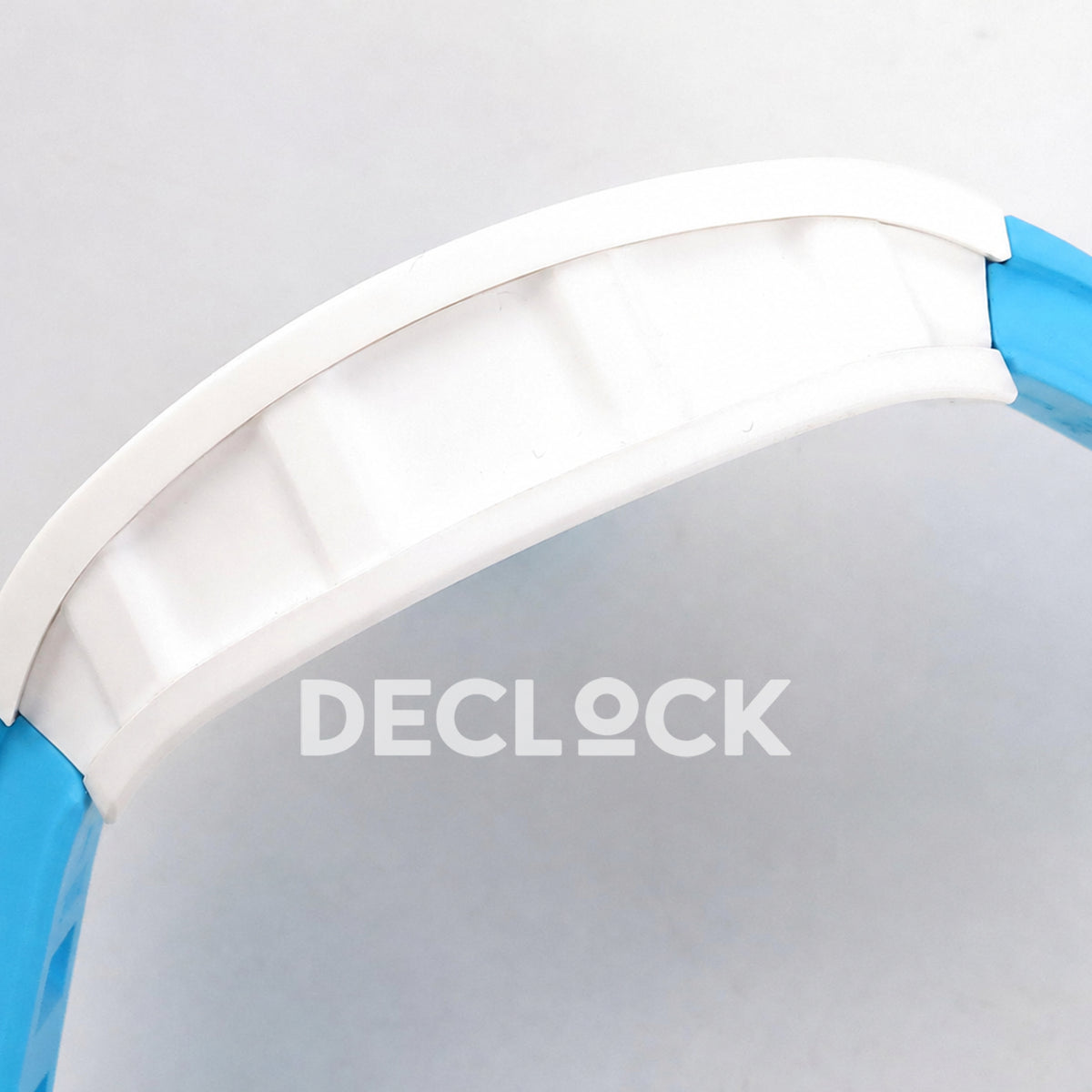 Richard Mille RM055 White Ceramic Blue Dial on Blue Rubber Strap RMUL2 Super Clone