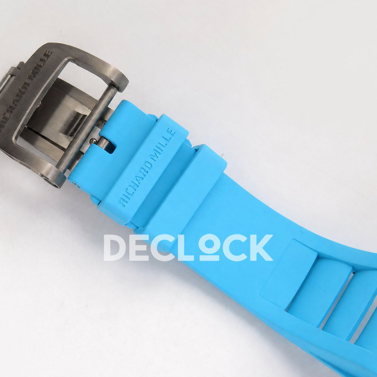 Richard Mille RM055 White Ceramic Blue Dial on Blue Rubber Strap RMUL2 Super Clone