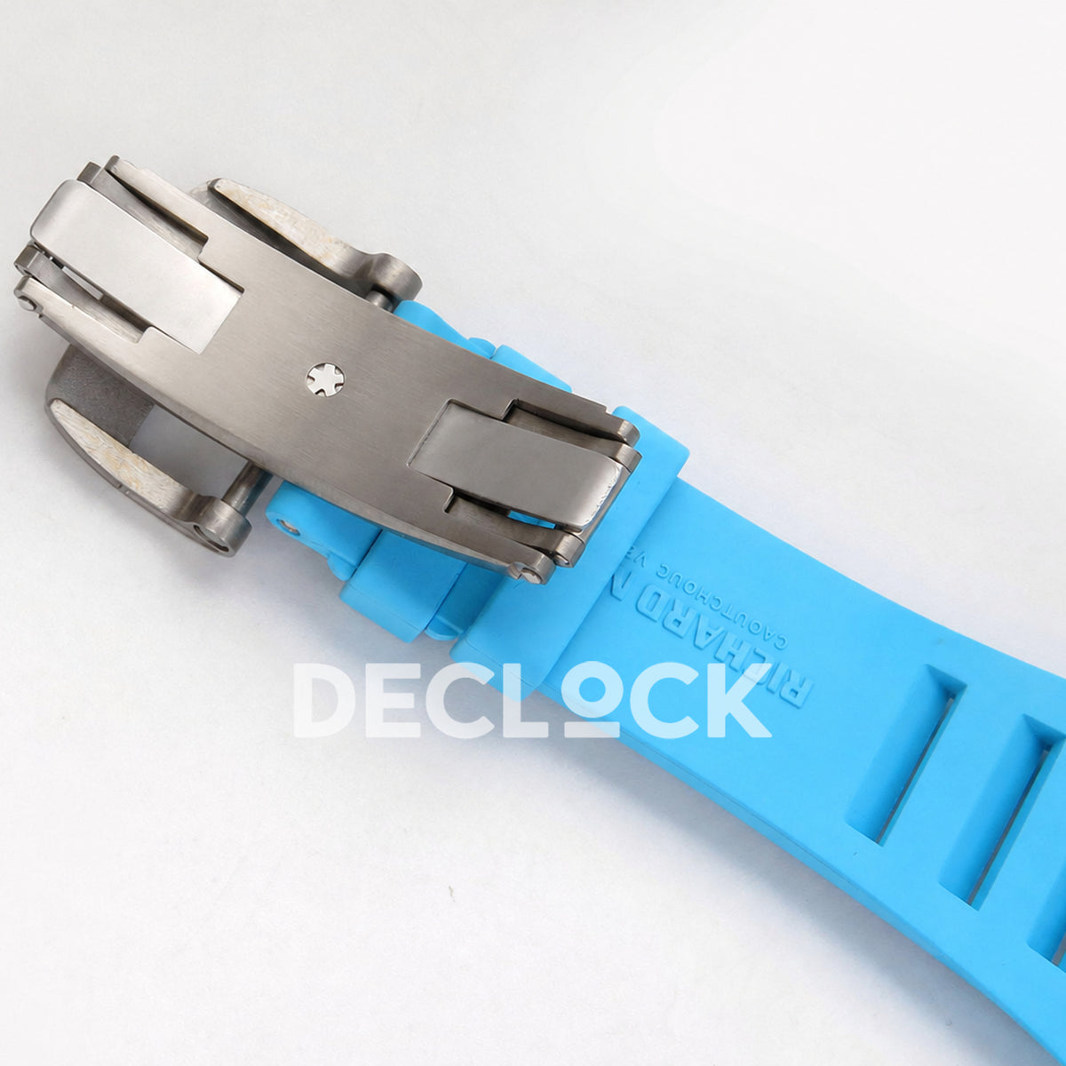 Richard Mille RM055 White Ceramic Blue Dial on Blue Rubber Strap RMUL2 Super Clone