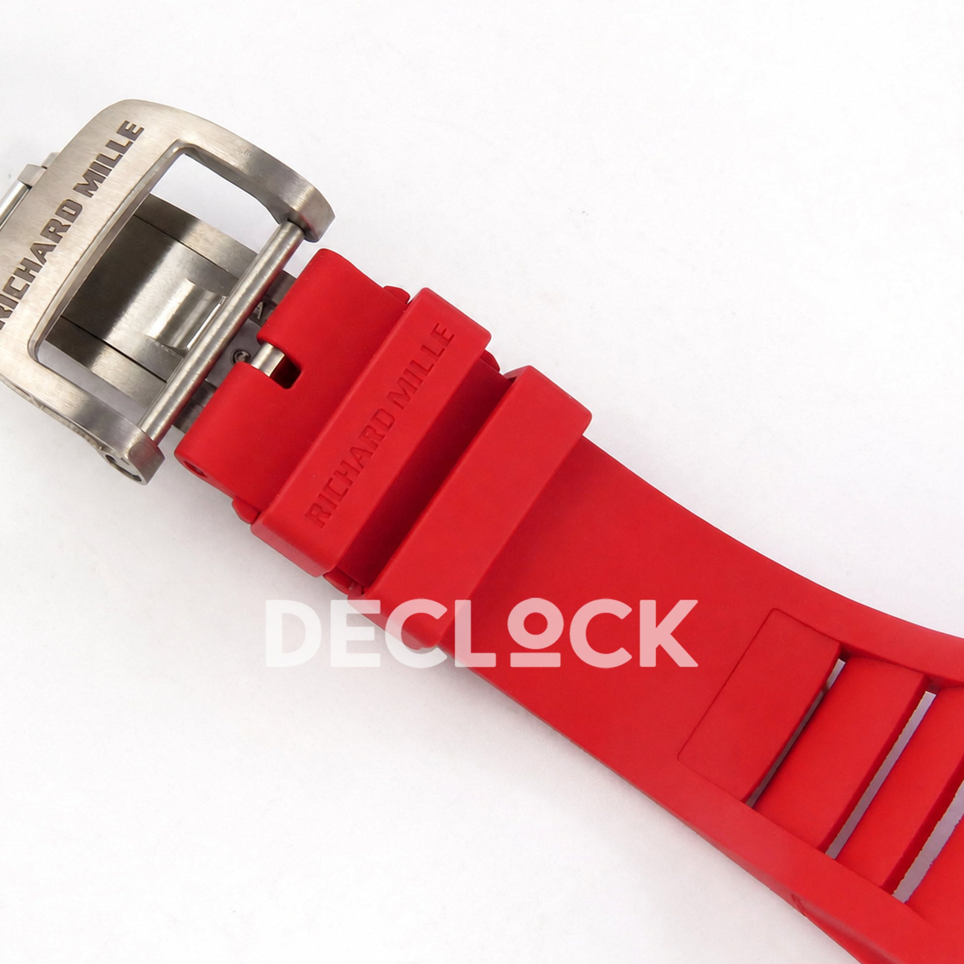 Richard Mille RM055 White Ceramic 1:1 Best Edition Red Dial on Red Rubber Strap RMUL2 Super Clone
