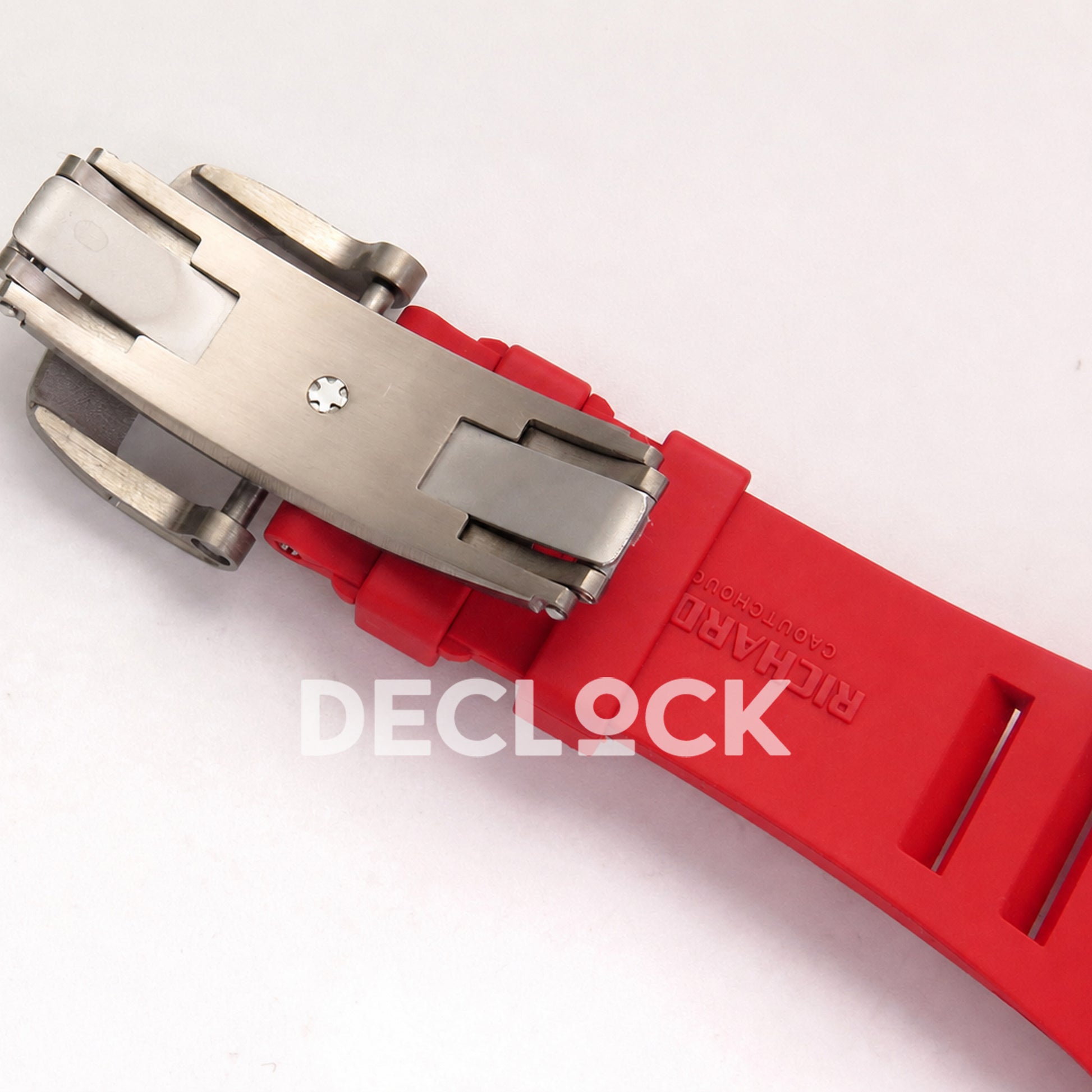 Richard Mille RM055 White Ceramic 1:1 Best Edition Red Dial on Red Rubber Strap RMUL2 Super Clone