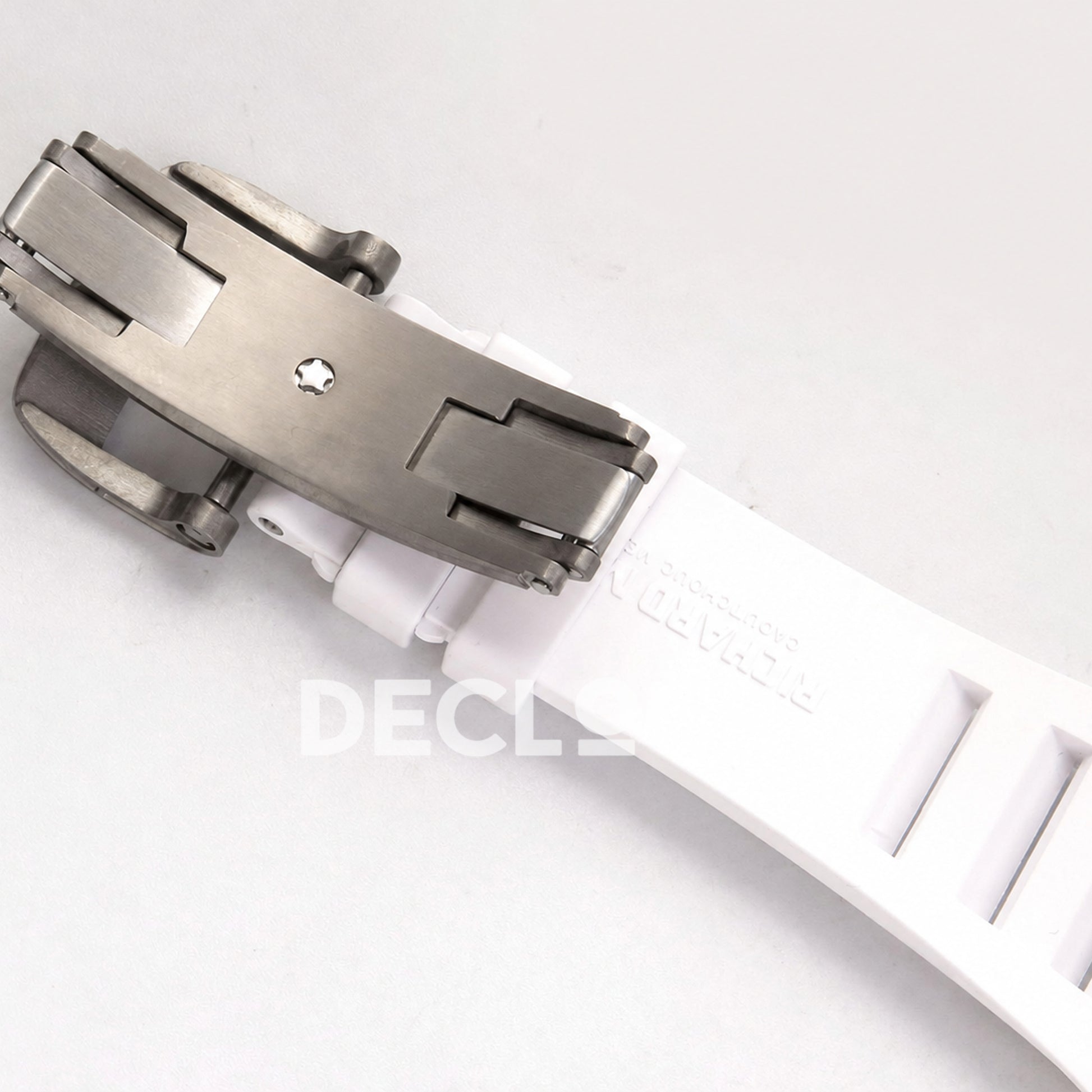 Richard Mille RM055 White Ceramic Edition Skeleton Dial on White Rubber Strap RMUL2 Super Clone