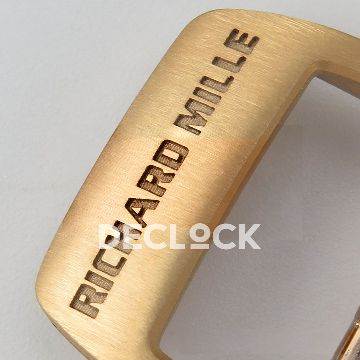 Richard Mille RM07-01 Grooved Gem Bezel Gold Tone Red Dial White Rubber ZF CRMA2 replica - clasp brand engraving