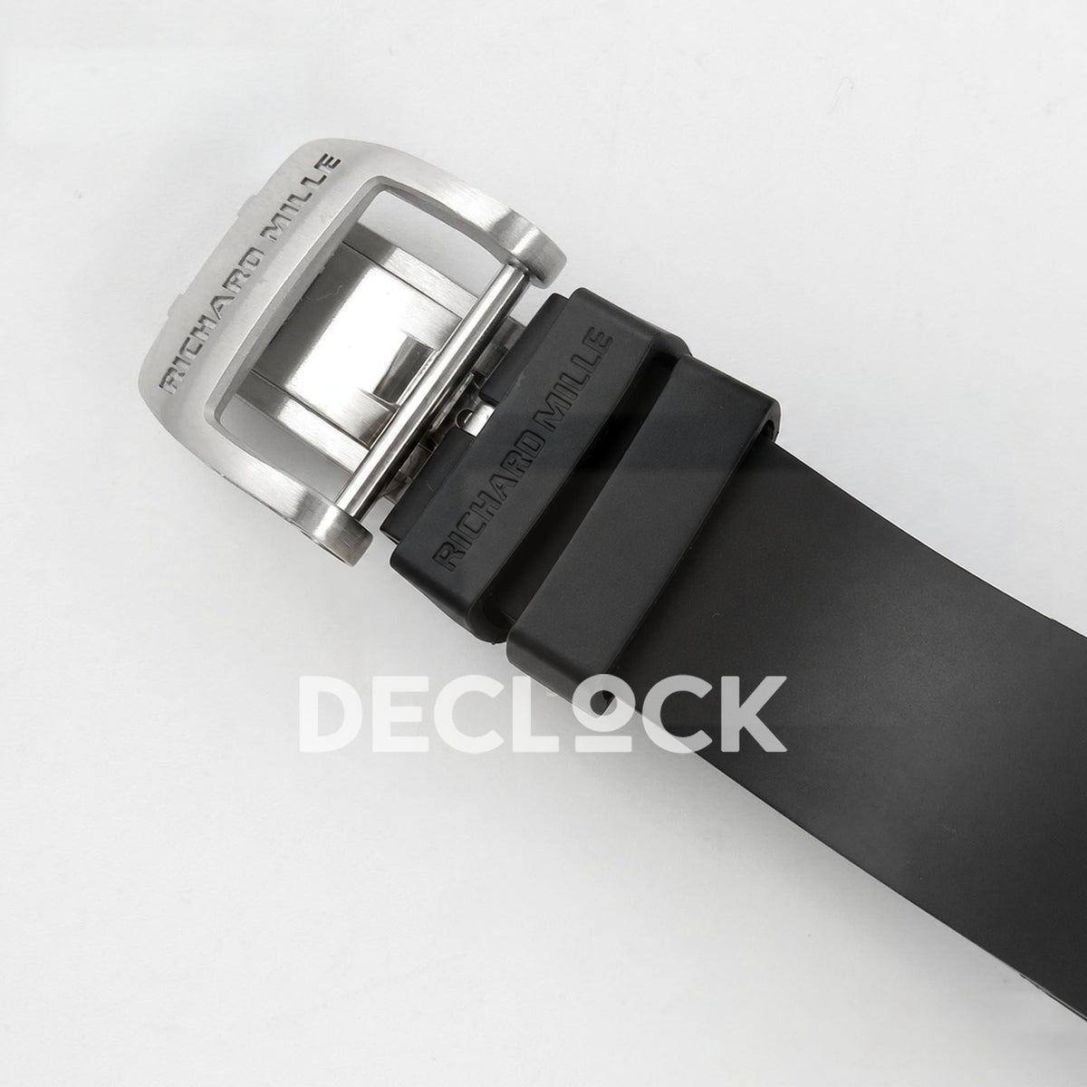 Richard Mille RM07-01 Grooved Gem Bezel Steel Black Dial Black Rubber ZF CRMA2 replica - deployant clasp