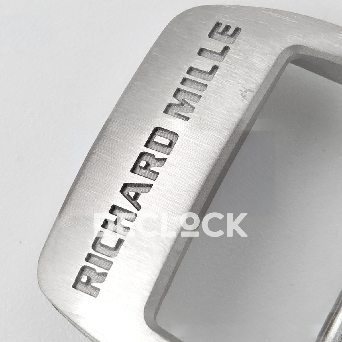 Richard Mille RM07-01 Grooved Gem Bezel Steel Black Dial Black Rubber ZF CRMA2 replica - clasp brand engraving