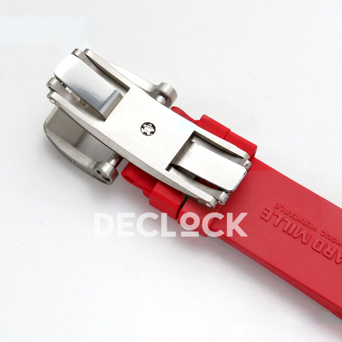 Richard Mille RM07-01 Grooved Gem Bezel Steel Red Dial Red Rubber ZF CRMA2 replica - clasp underside