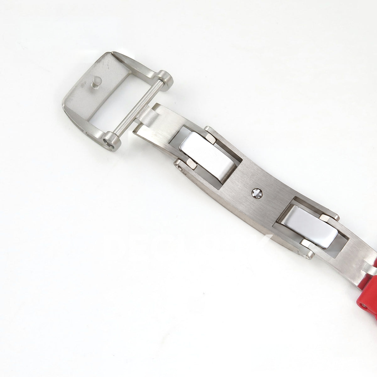 Richard Mille RM07-01 Grooved Gem Bezel Steel Red Dial Red Rubber ZF CRMA2 replica - open clasp