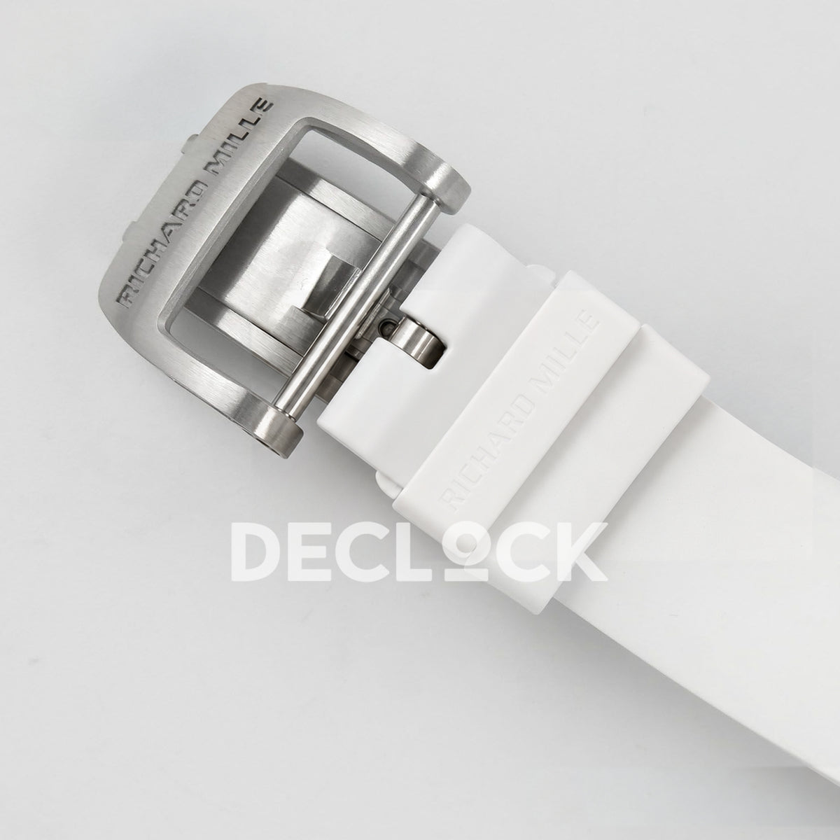 Richard Mille RM07-01 Grooved Gem Bezel Steel Red Dial White Rubber ZF CRMA2 replica - deployant clasp
