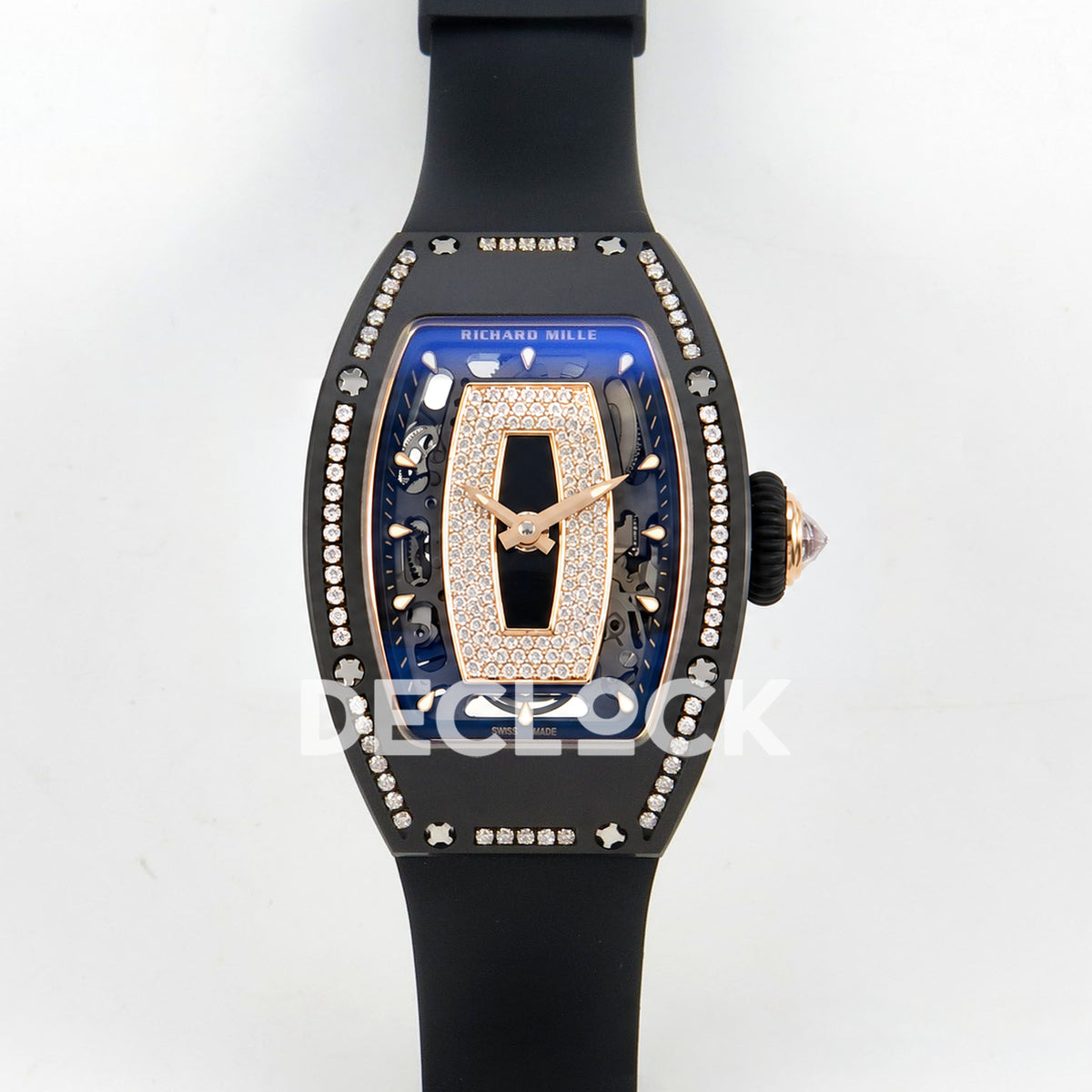 Richard Mille RM07-01 Black Ceramic Gem-Set Black Dial ZF CRMA2 replica - front