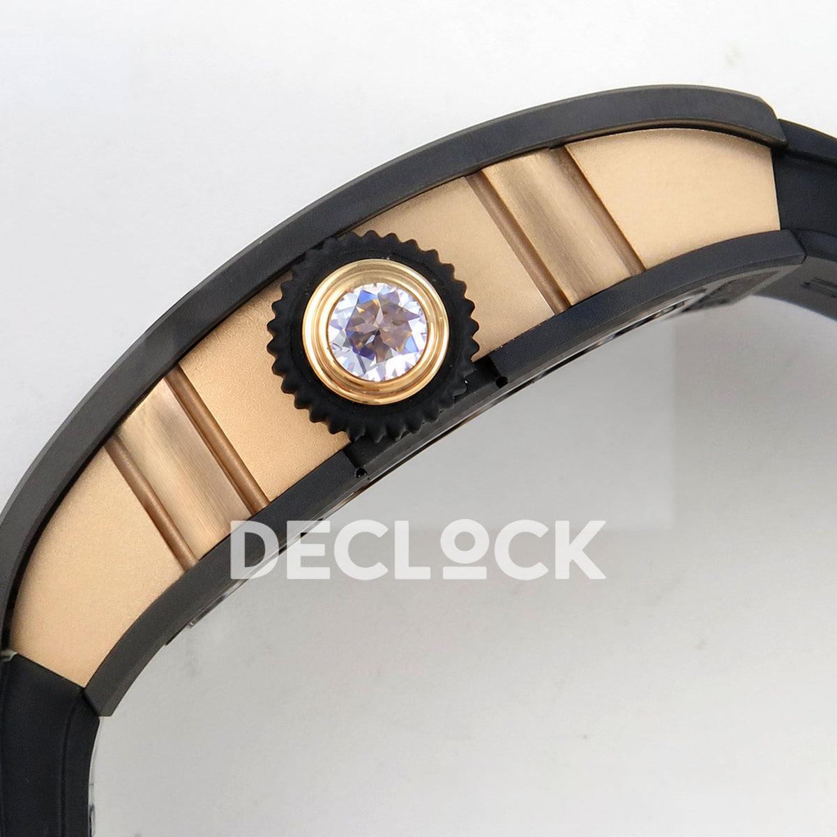 Richard Mille RM07-01 Black Ceramic Gem-Set Black Dial ZF CRMA2 replica - crown side