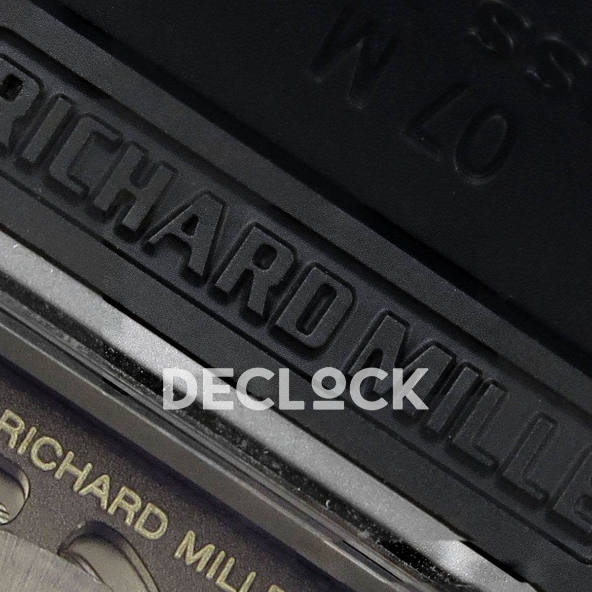 Richard Mille RM07-01 Black Ceramic Gem-Set Black Dial ZF CRMA2 replica - rubber strap branding