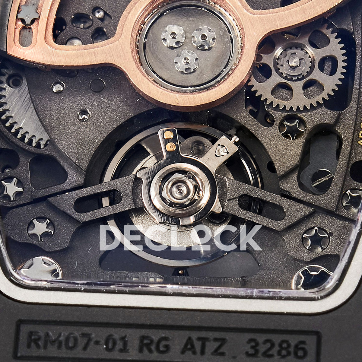 Richard Mille RM07-01 Black Ceramic Gem-Set Red Dial EF CRMA2 replica - balance detail