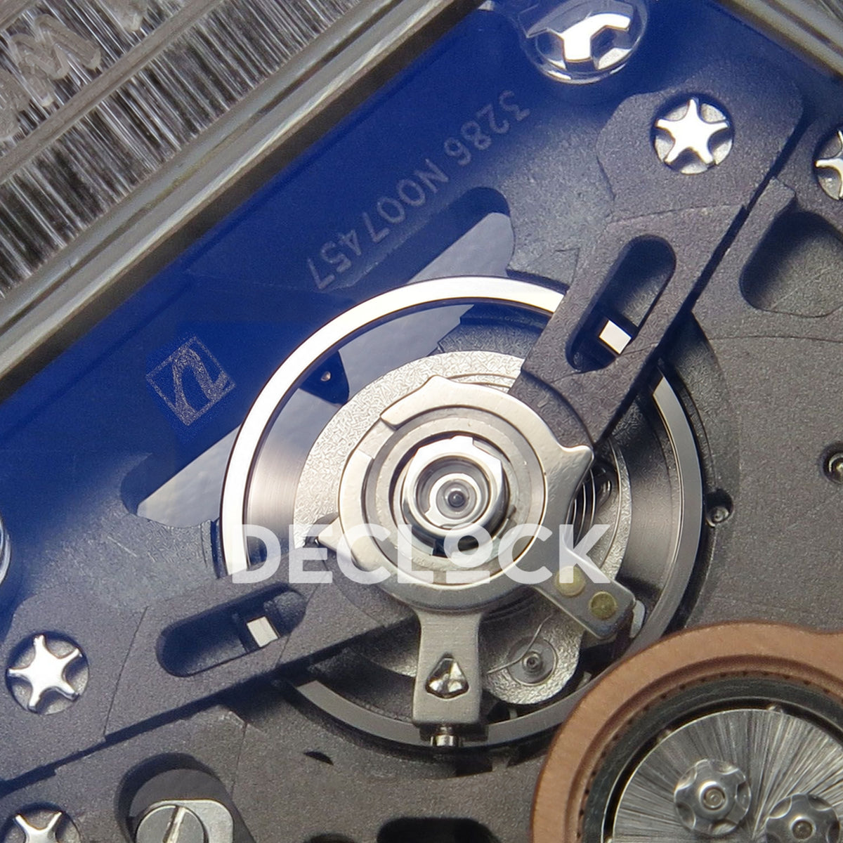 Richard Mille RM07-01 Full Pave Steel Black Dial Black Rubber ZF CRMA2 replica - balance detail