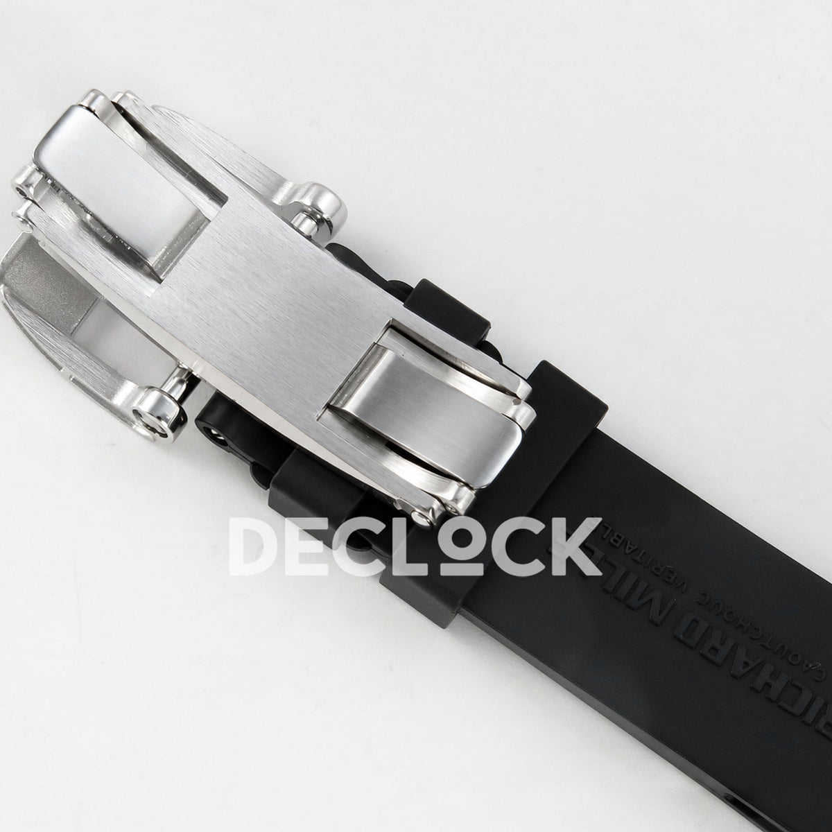 Richard Mille RM07-01 Full Pave Steel Red Dial Black Rubber ZF CRMA2 replica - clasp underside