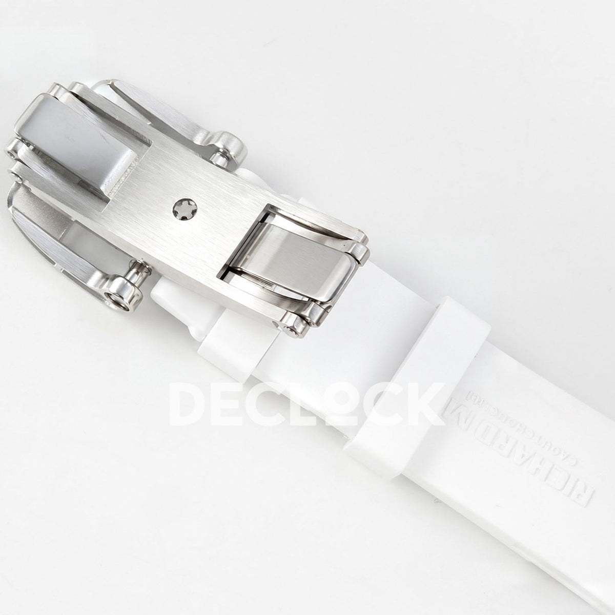 Richard Mille RM07-01 Full Pave Steel Red Dial White Rubber ZF CRMA2 replica - clasp underside