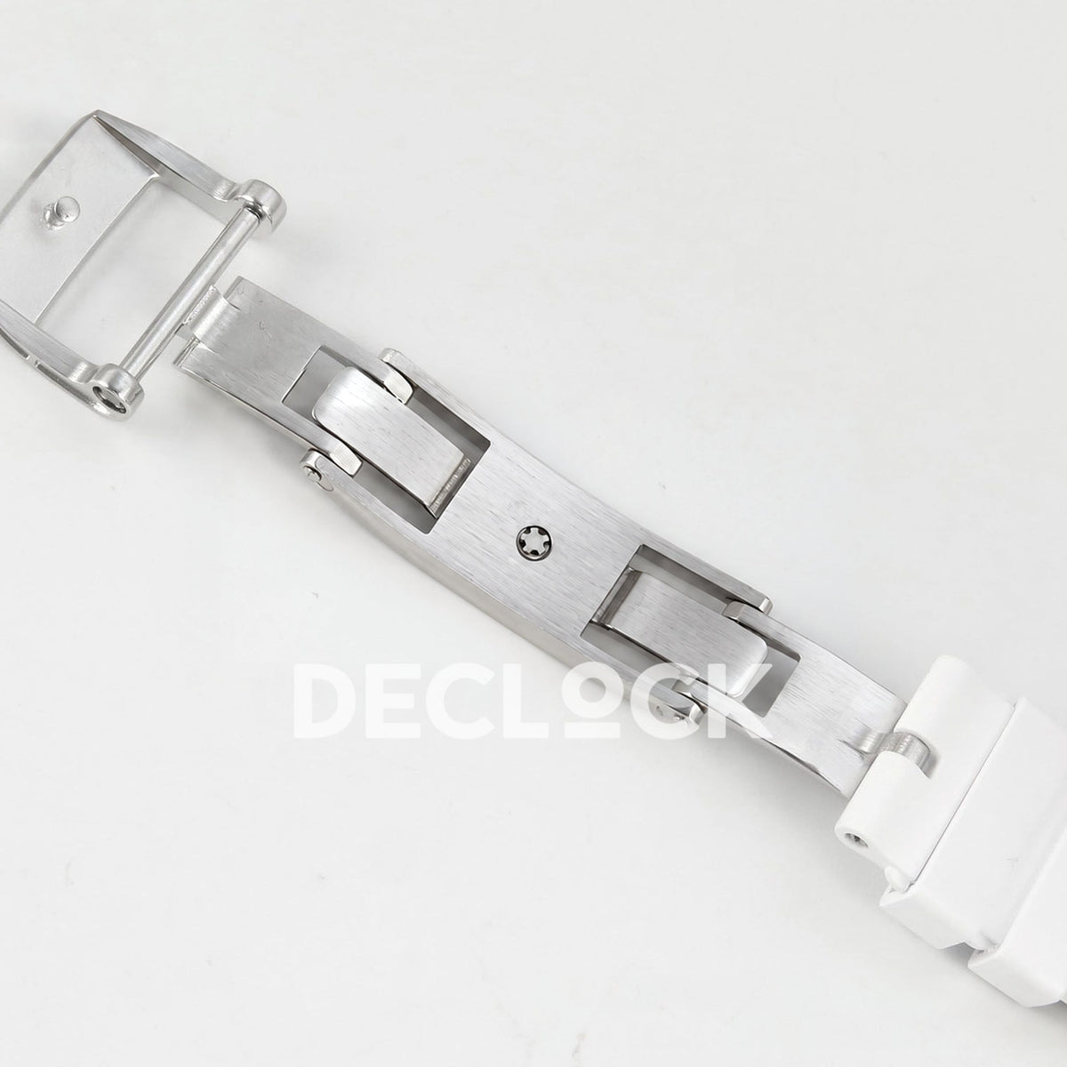 Richard Mille RM07-01 Full Pave Steel Red Dial White Rubber ZF CRMA2 replica - open clasp reverse