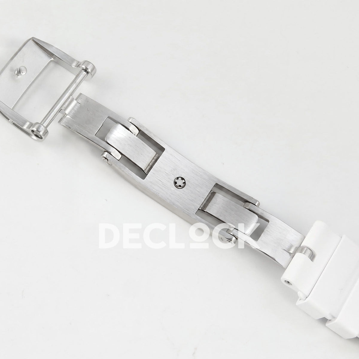 Richard Mille RM07-01 Full Pave Steel White MOP Dial White Rubber ZF CRMA2 replica - open clasp reverse