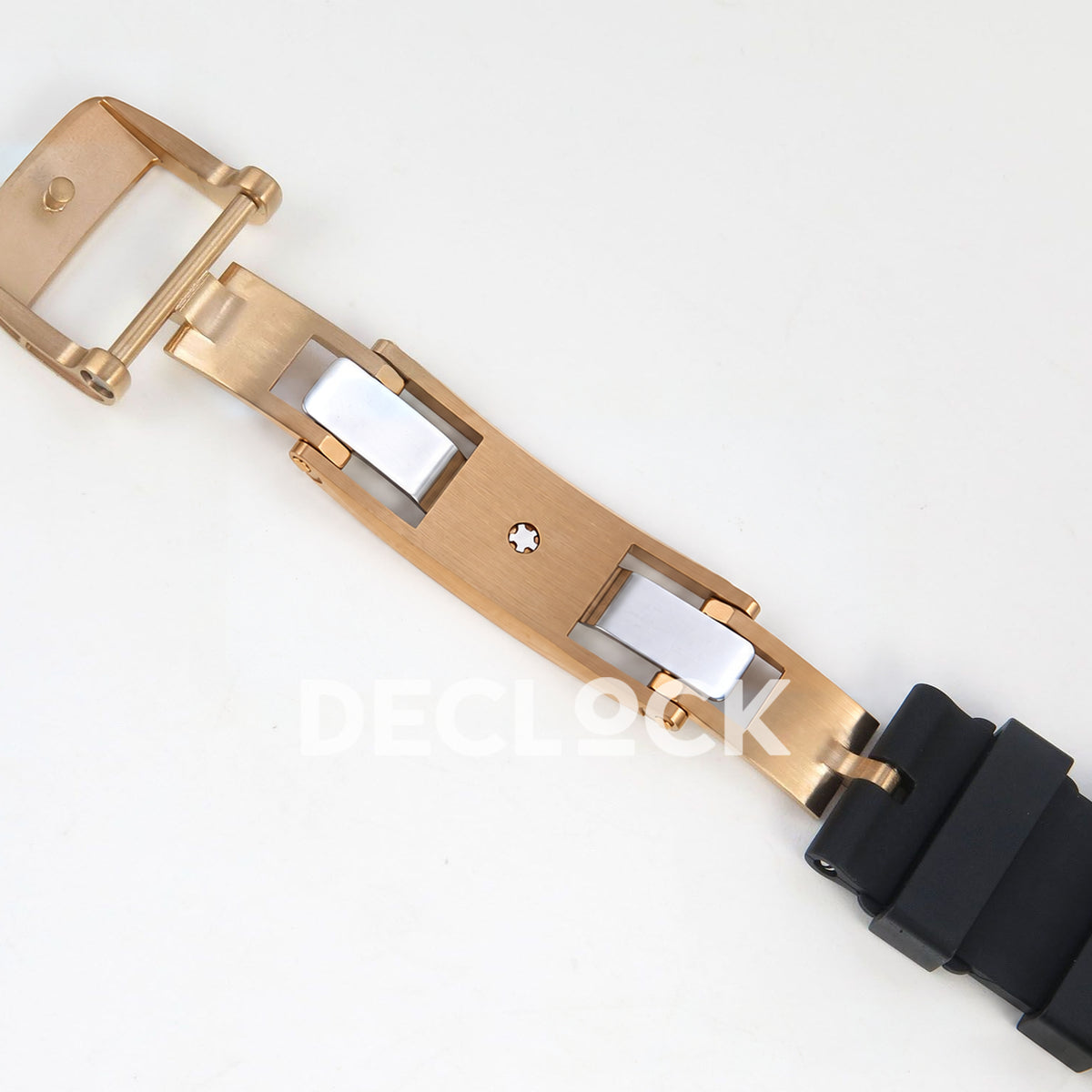 Richard Mille RM07-01 Snow Set Rose Gold Tone Black Dial Black Rubber ZF CRMA2 replica - open clasp opposite
