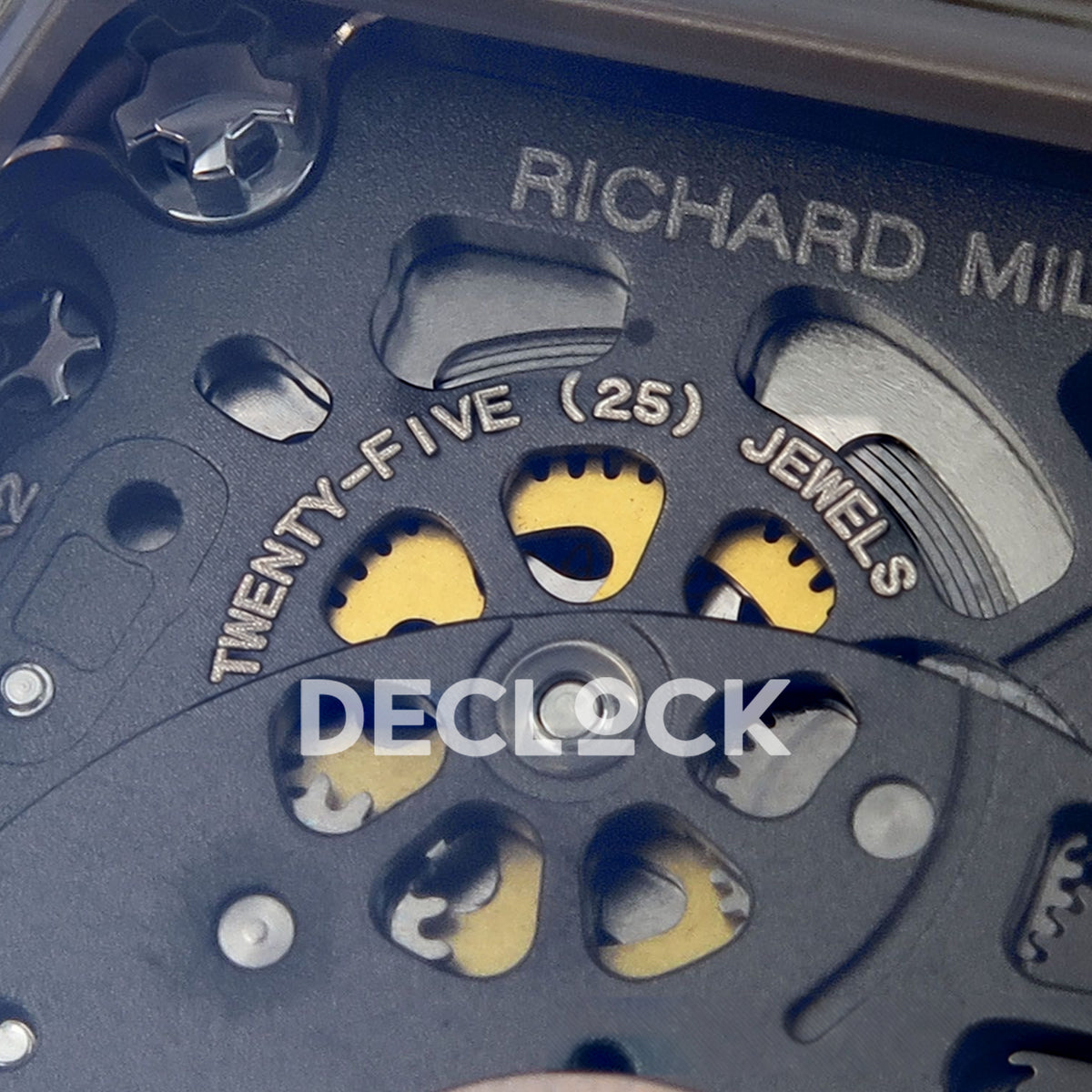 Richard Mille RM07-01 Snow Set Rose Gold Tone White Dial White Rubber ZF CRMA2 replica - movement inscriptions