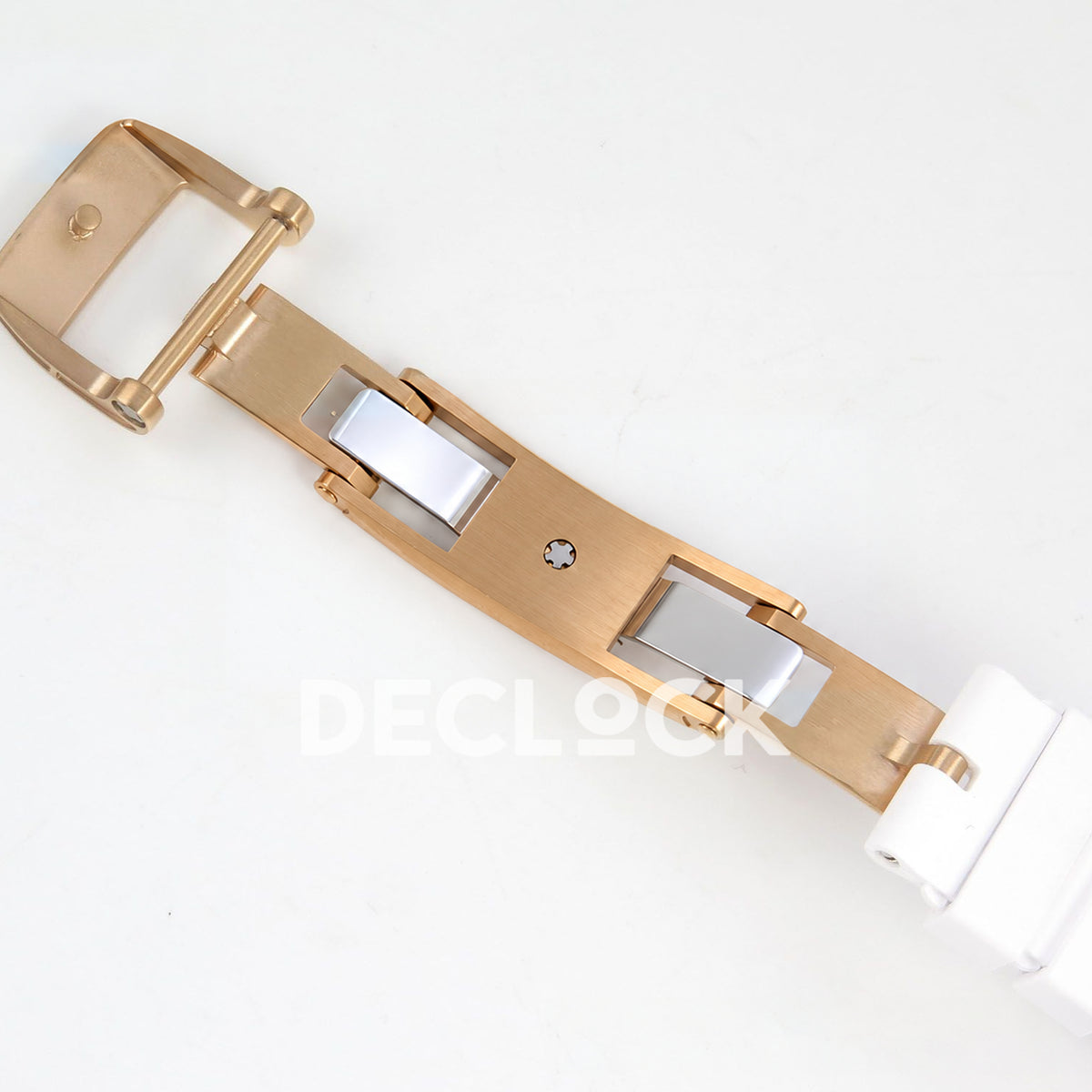 Richard Mille RM07-01 Snow Set Rose Gold Tone White Dial White Rubber ZF CRMA2 replica - clasp interior
