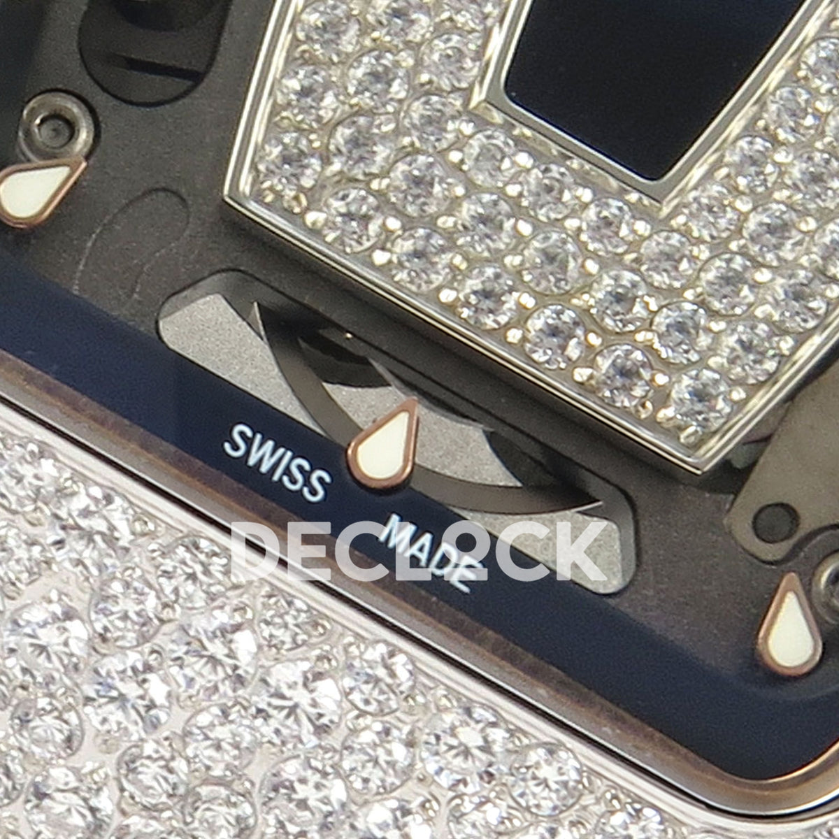 Richard Mille RM07-01 Snow Set Steel Black Dial Black Rubber ZF CRMA2 replica - dial lower detail