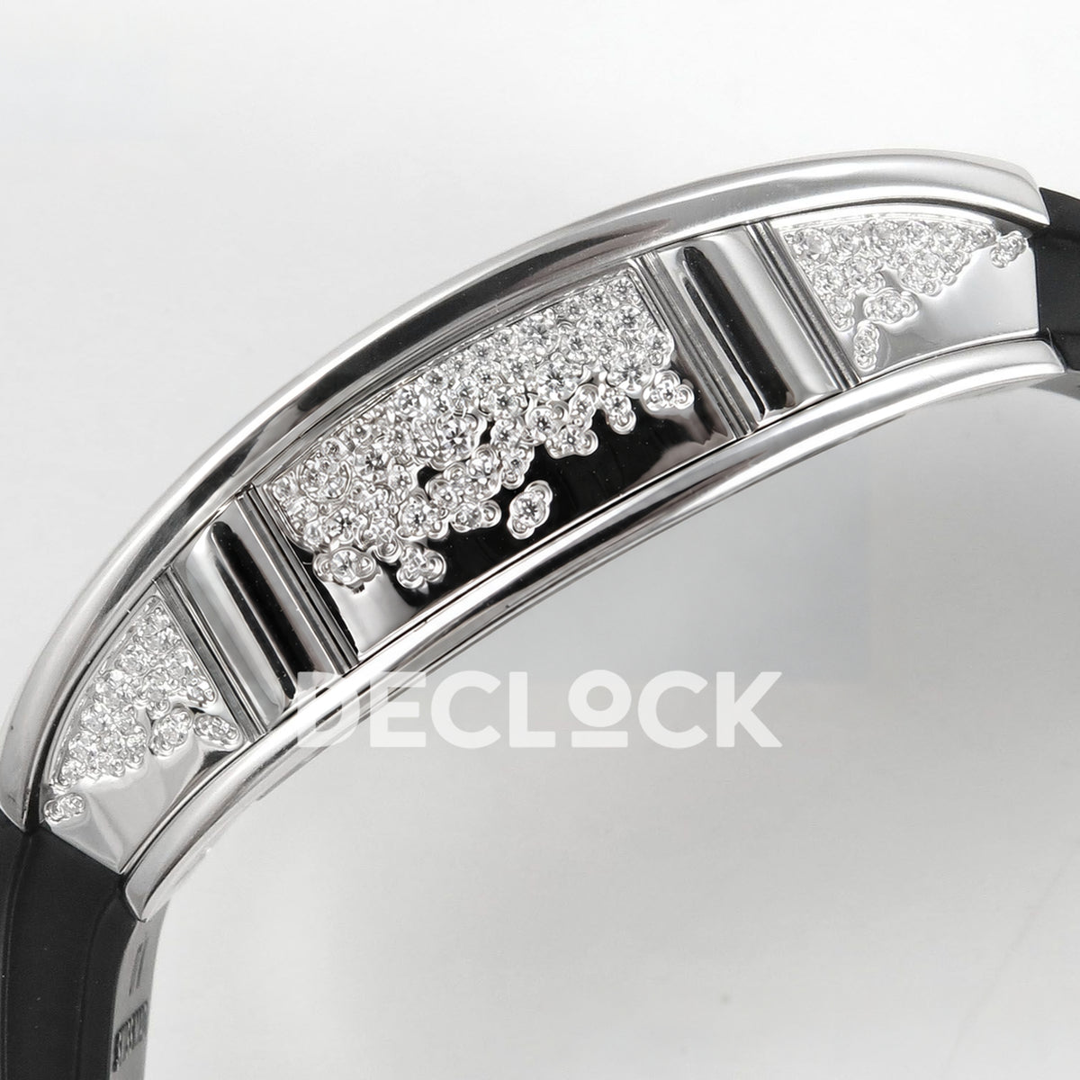 Richard Mille RM07-01 Snow Set Steel Black Dial Black Rubber ZF CRMA2 replica - case side