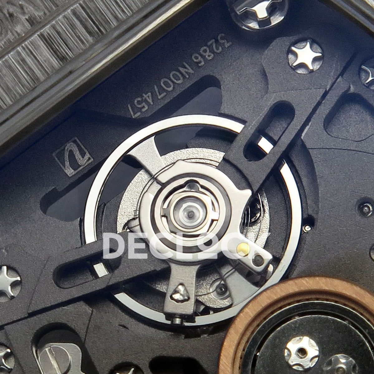 Richard Mille RM07-01 Snow Set Steel Black Dial Black Rubber ZF CRMA2 replica - balance detail