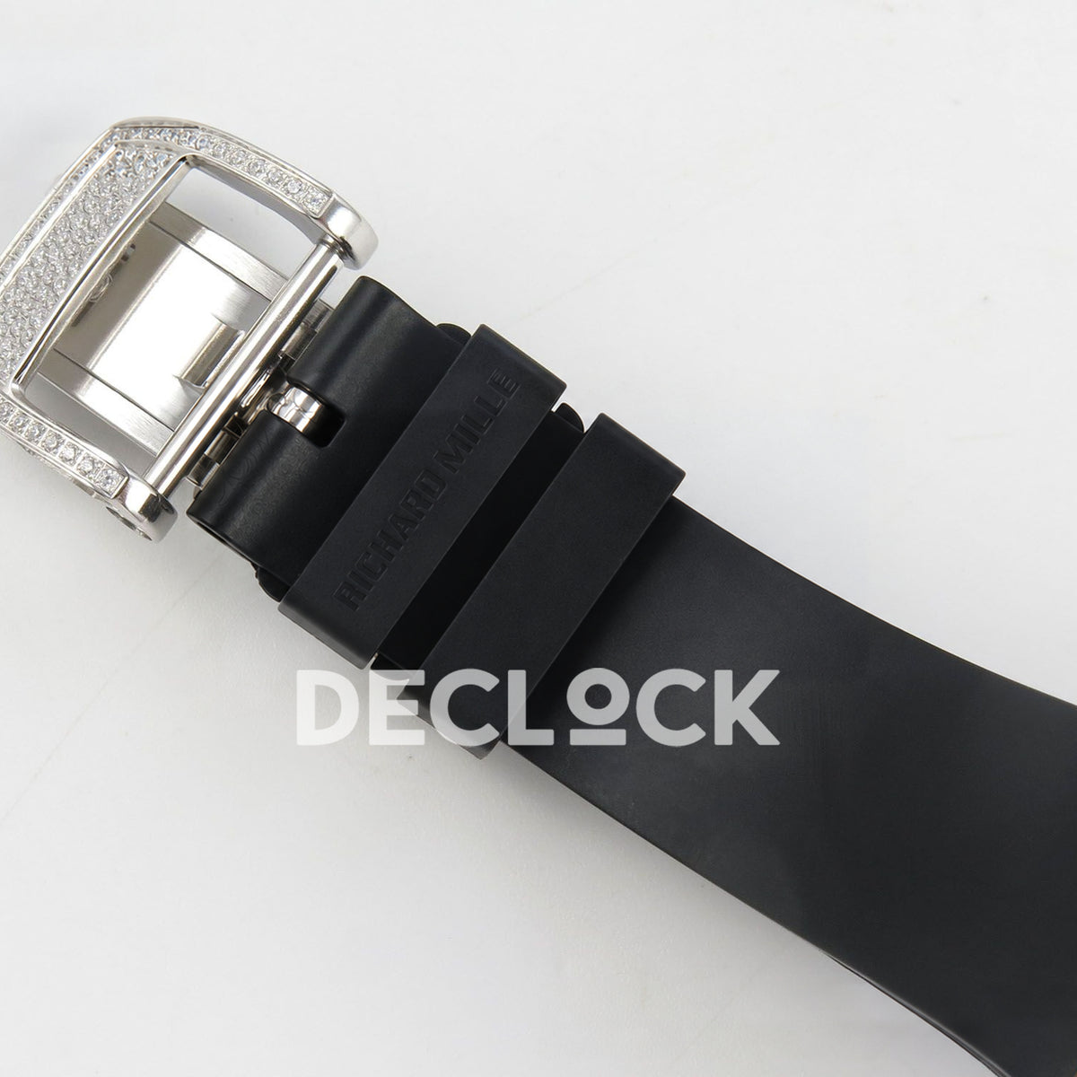 Richard Mille RM07-01 Snow Set Steel Black Dial Black Rubber ZF CRMA2 replica - deployant clasp