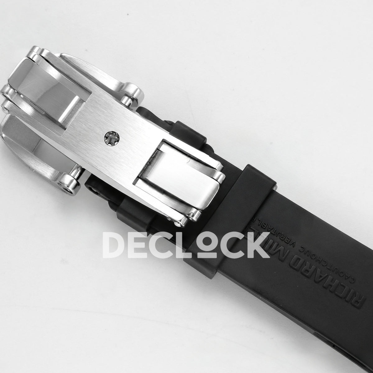 Richard Mille RM07-01 Snow Set Steel Black Dial Black Rubber ZF CRMA2 replica - clasp underside