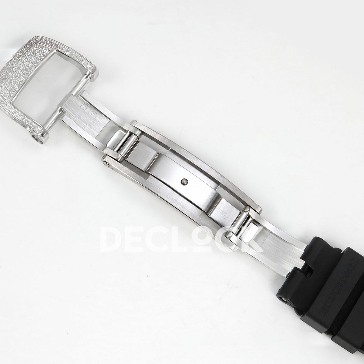 Richard Mille RM07-01 Snow Set Steel Black Dial Black Rubber ZF CRMA2 replica - open clasp