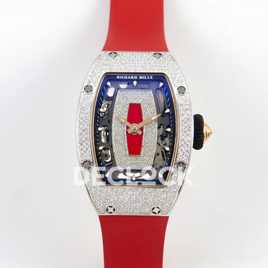 Richard Mille RM07-01 Snow Set Steel Red Dial Red Rubber ZF CRMA2 replica - front
