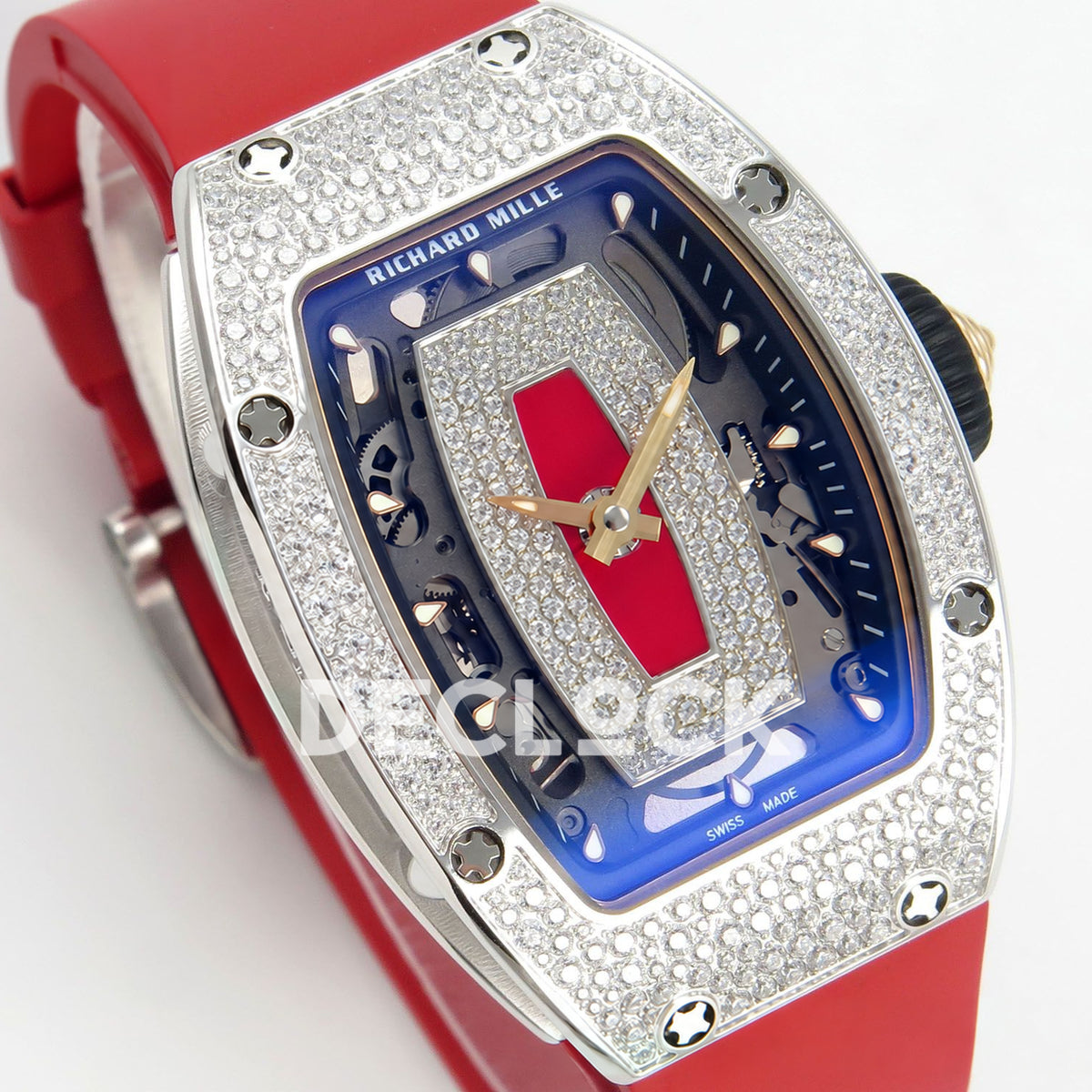 Richard Mille RM07-01 Snow Set Steel Red Dial Red Rubber ZF CRMA2 replica - three quarter