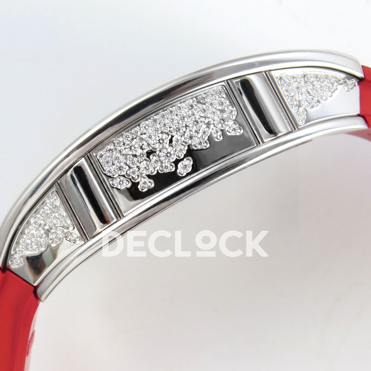 Richard Mille RM07-01 Snow Set Steel Red Dial Red Rubber ZF CRMA2 replica - case side