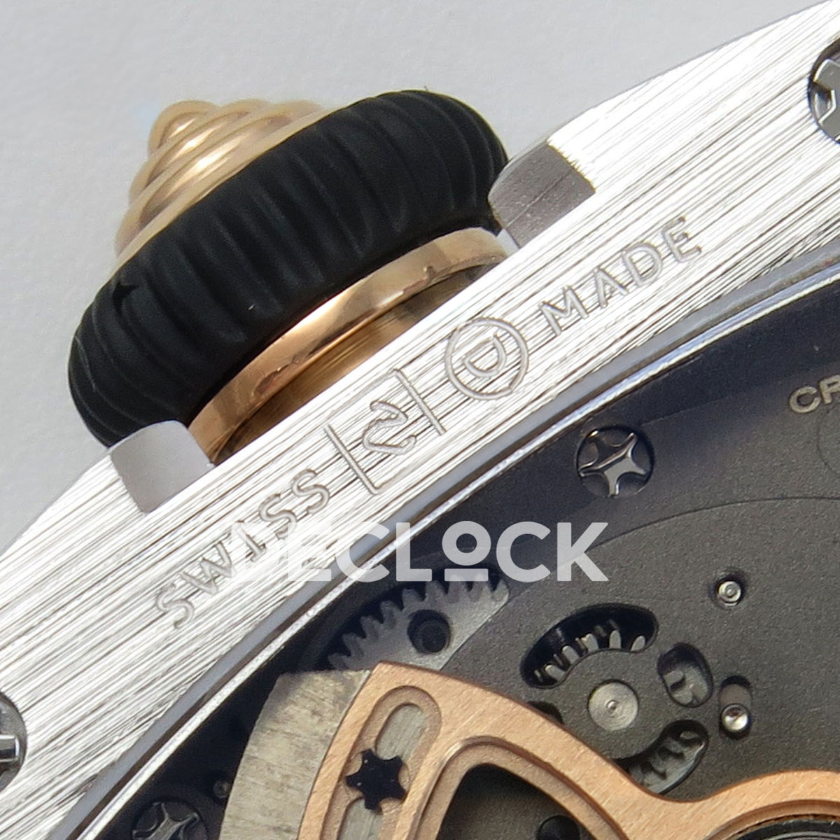 Richard Mille RM07-01 Snow Set Steel Red Dial Red Rubber ZF CRMA2 replica - caseback swiss made